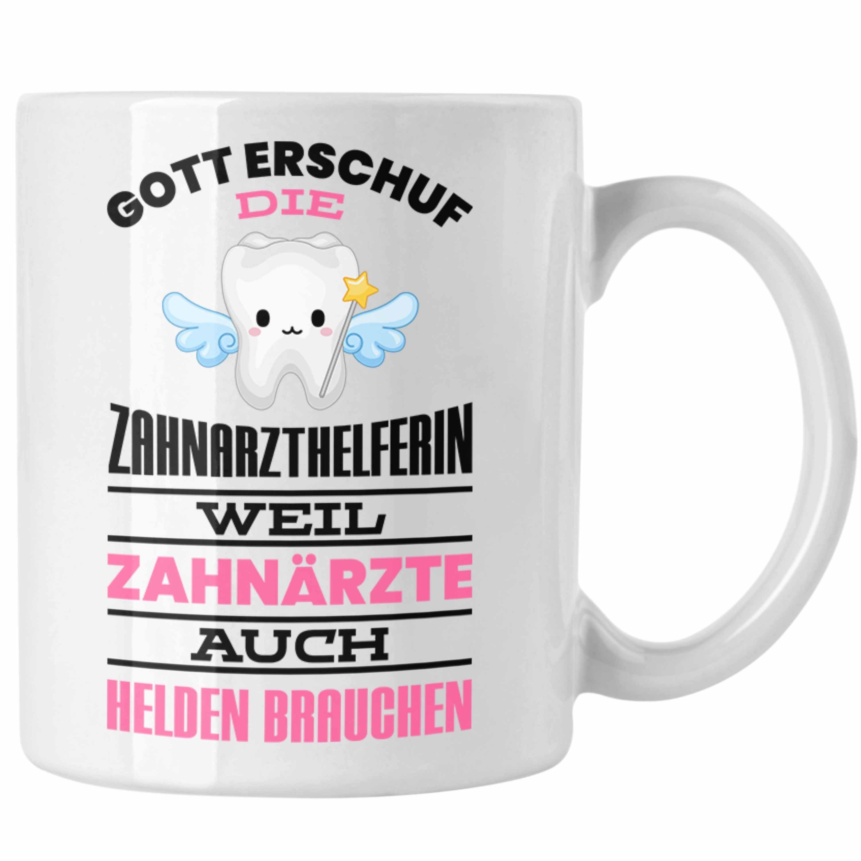 Trendation Tasse Trendation - Zahnarzthelferin Tasse Geschenk Lustig Zahnarzt Damen Kol