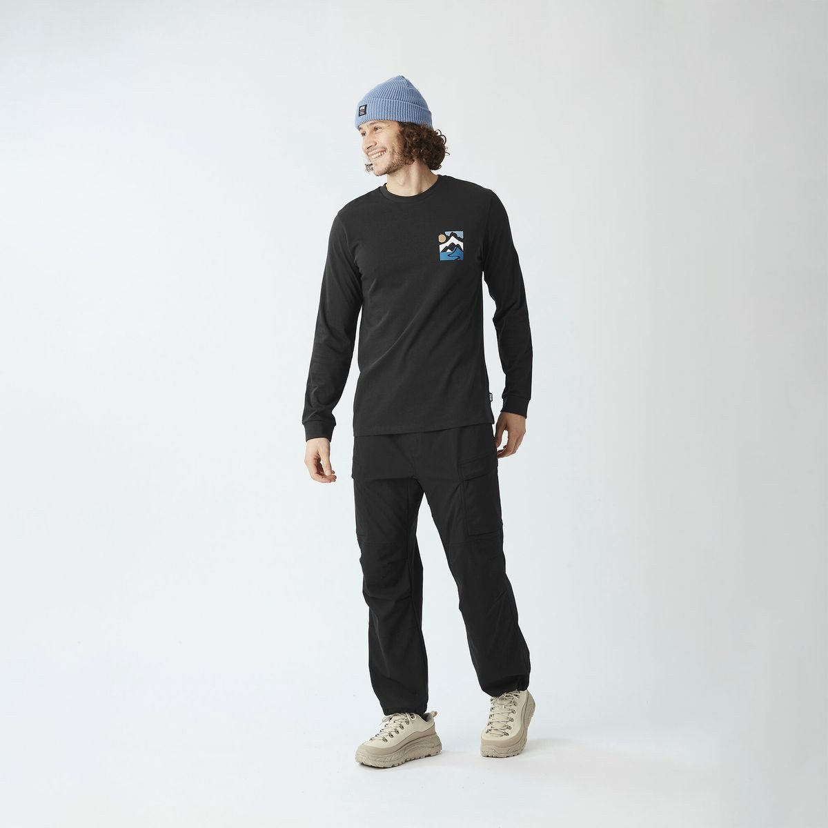 Picture Funktionsshirt Kenoma LS Tee Langarmshirt aus Baumwolle für Herren, ideal für Alltag und Arbeit