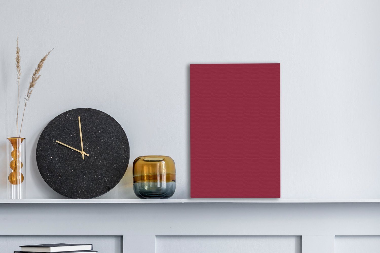 OneMillionCanvasses® Leinwandbild Rot - Einfarbig, Fotodruck günstig online kaufen