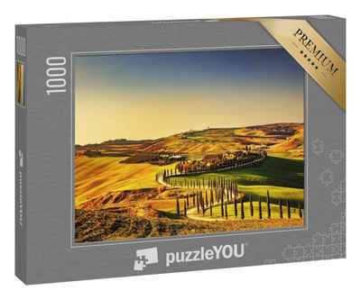 puzzleYOU Puzzle »Toskana mit Zypressen, Italien«, 1000 Puzzleteile, puzzleYOU-Kollektionen Toskana, Regionen, 48 Teile, 500 Teile, 100 Teile, 200 Teile, 1000 Teile