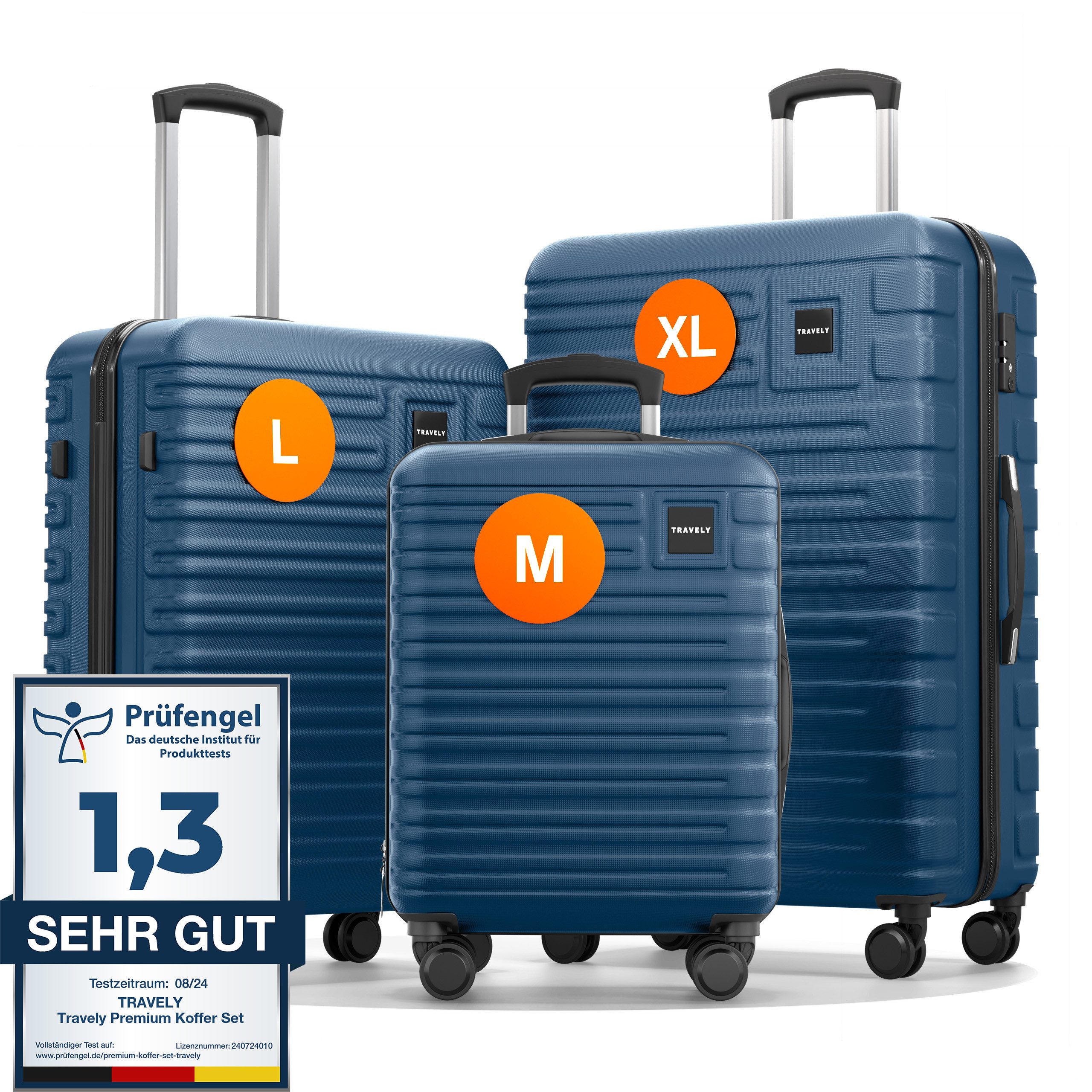 Travely Handgepäck-Trolley Polycarbonat Koffer - Reisekoffer, günstig online kaufen