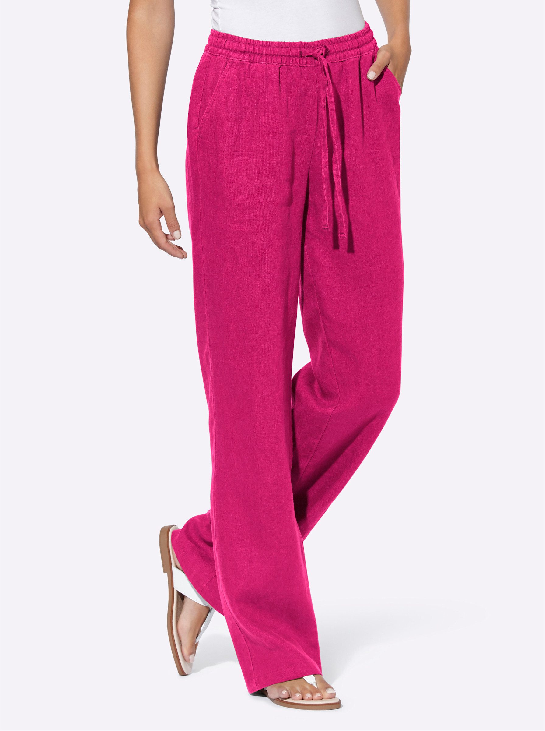 heine Jerseyhose Leinenhose Innenbeinlänge ca. 81 günstig online kaufen