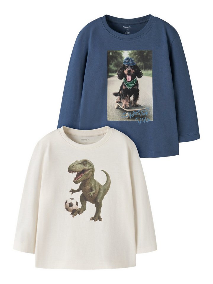 Name It Langarmshirt (2-tlg) NMMVOTO 2P LS NREG TOP