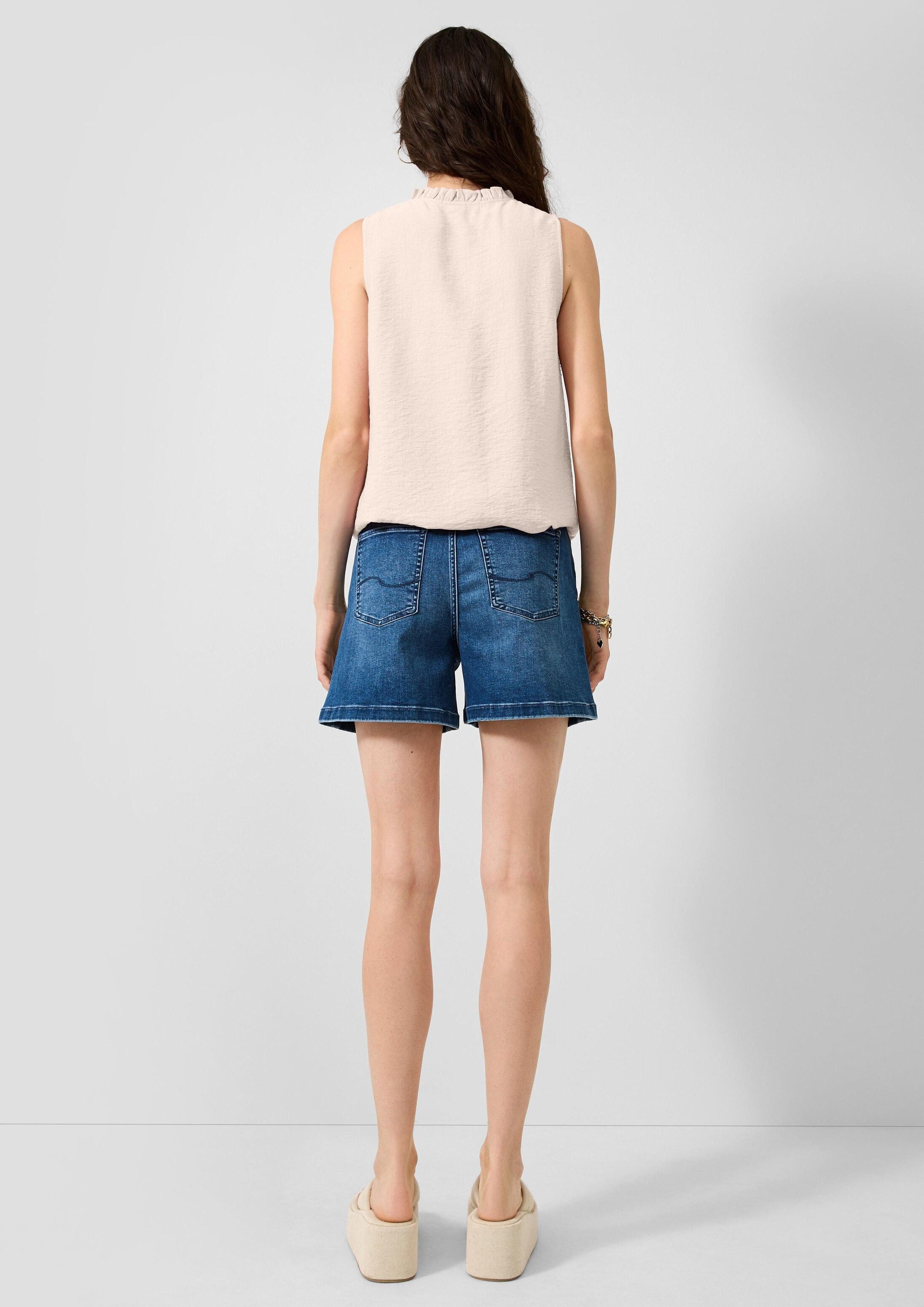 QS Blusentop Bluse Blusentop aus Viskosemix