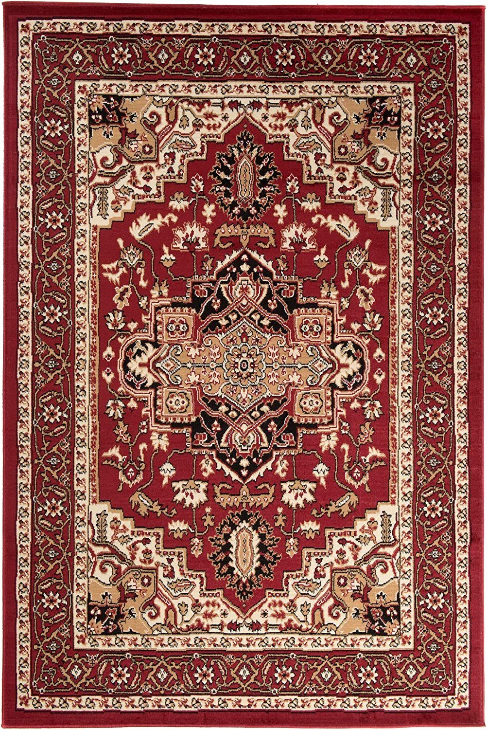 Mazovia Orientteppich DY-EUFRAT-Q011A-BLACK, 140x200, Orientalisch, Blumenm günstig online kaufen