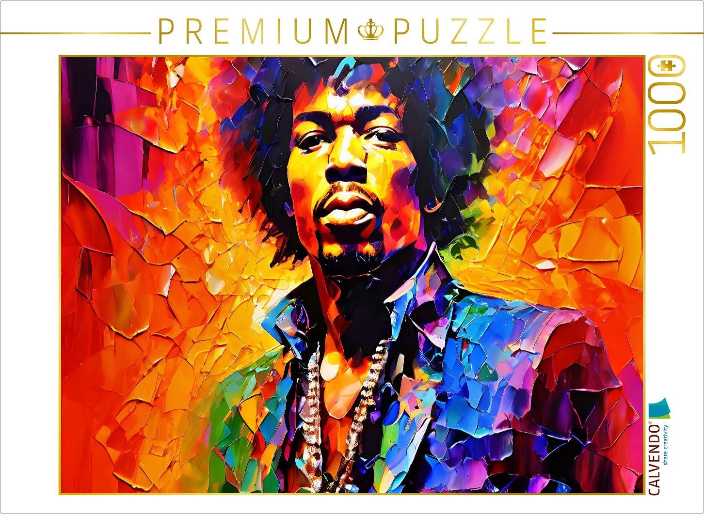 CALVENDO Puzzle CALVENDO Puzzle Jimi Hendrix, 1000 Teile Lege-Größe 64x48cm Foto-Puzz, 1000 Puzzleteile