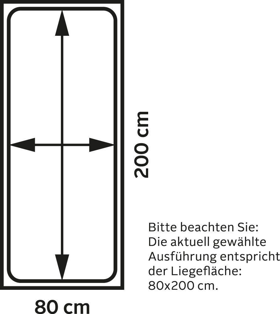 Maintal Polsterbett, Kunstleder, in 6 verschiedenen günstig online kaufen