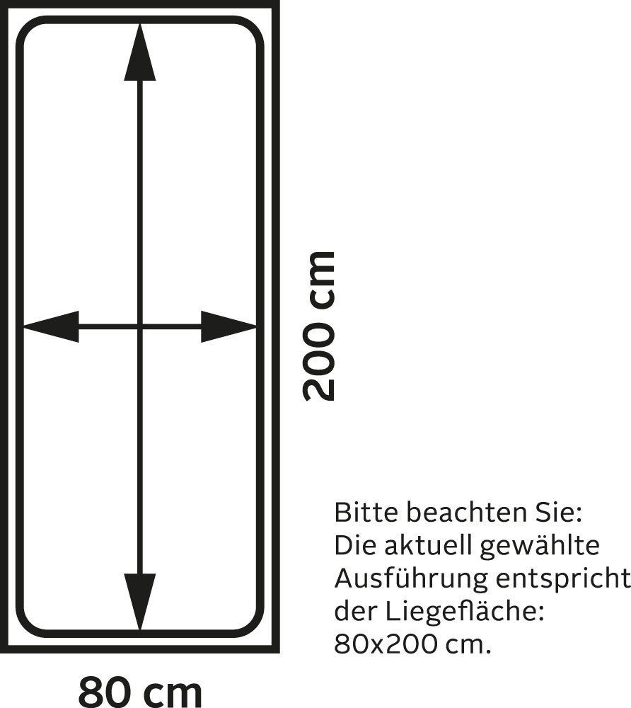 Maintal Polsterliege rot/schwarz Diana