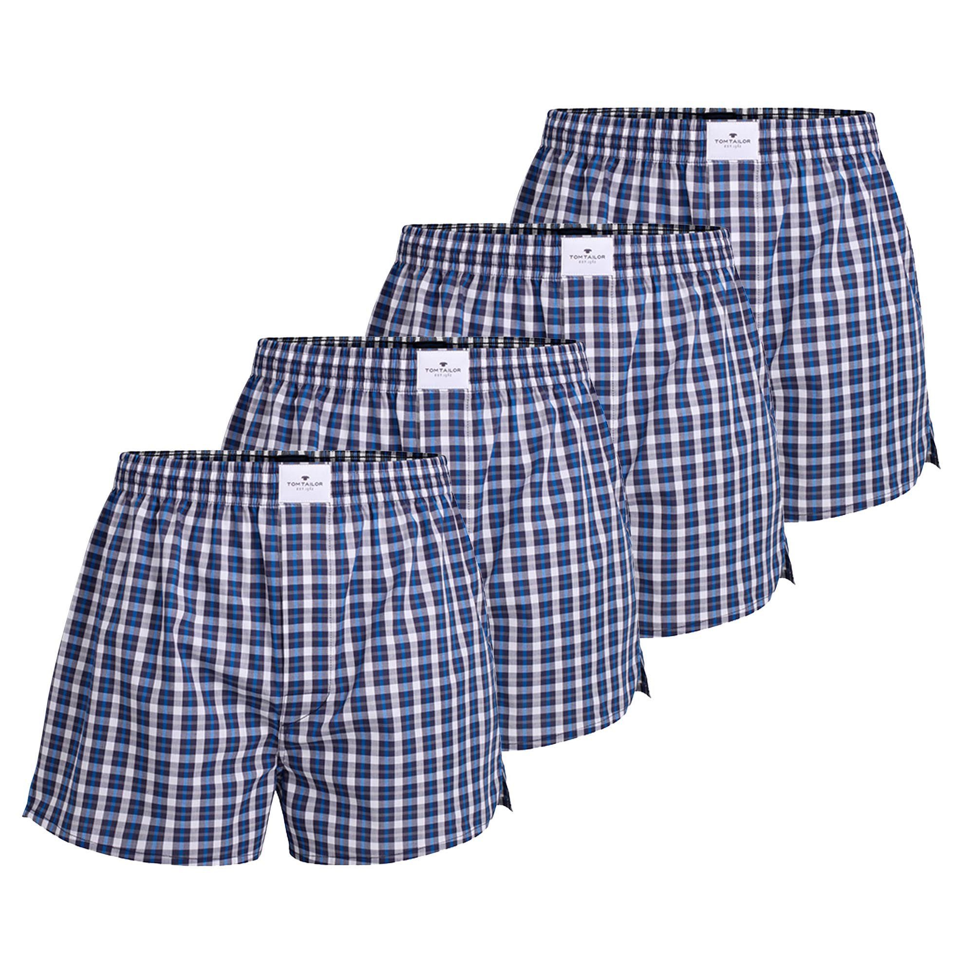 Boxershorts Herren Web-Boxershorts 4er Pack Baumwolle