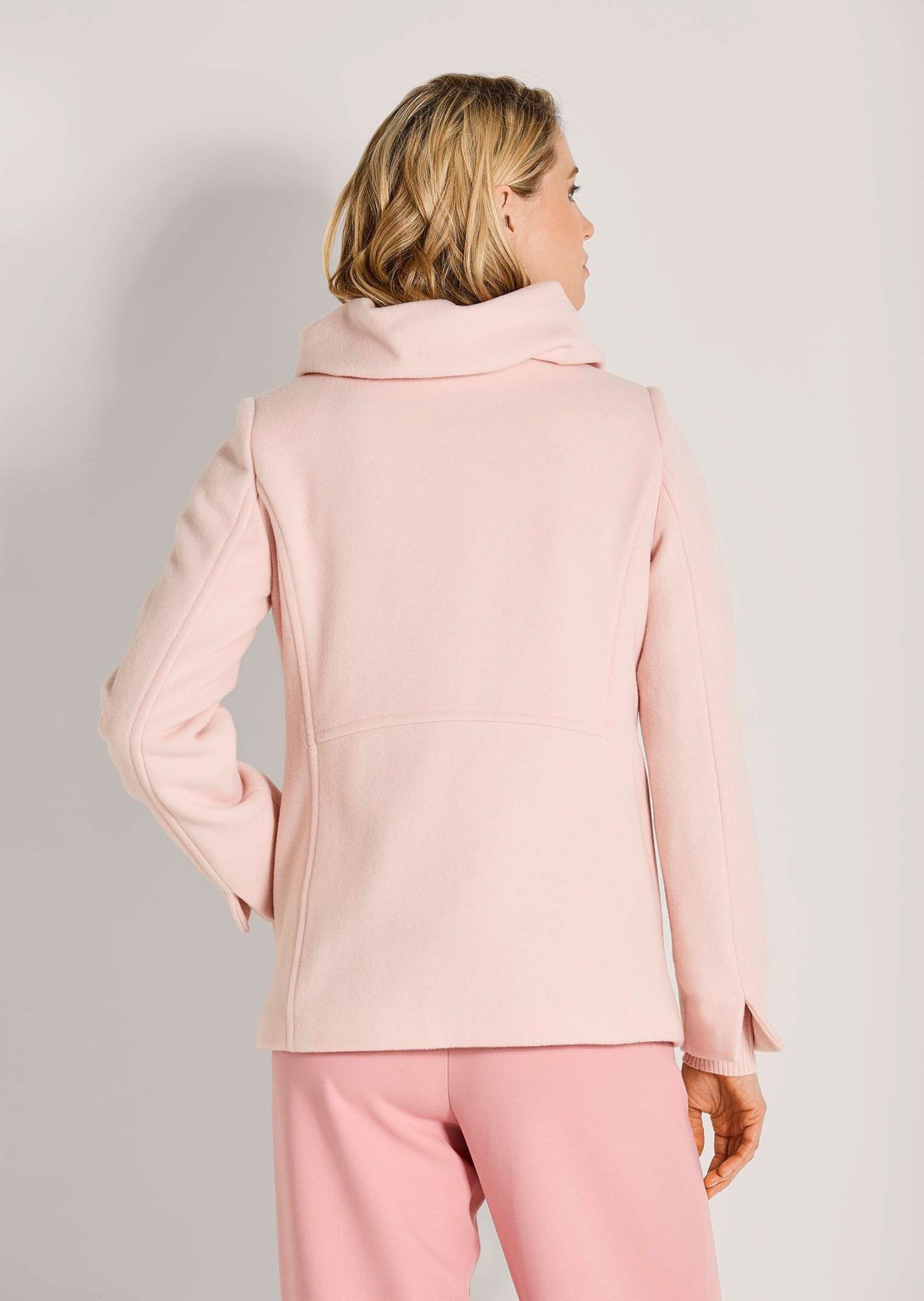 MADELEINE Outdoorjacke Eleganter Einreiher mit modischem Schalkragen Wolljacke mit Knopfleiste und langen Ärmeln