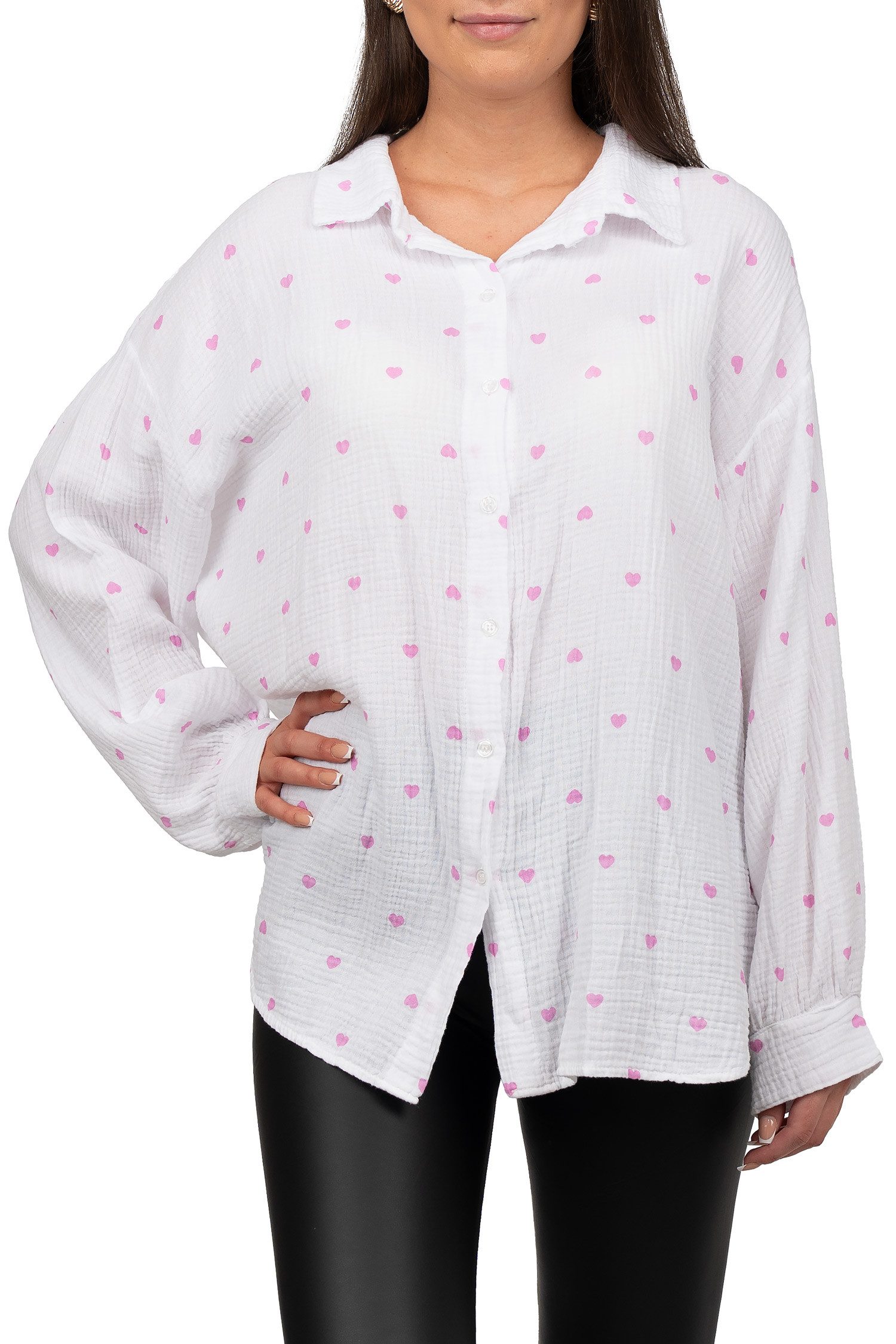 Reichstadt Hemdbluse Reichstadt Damen Musselin Bluse günstig online kaufen