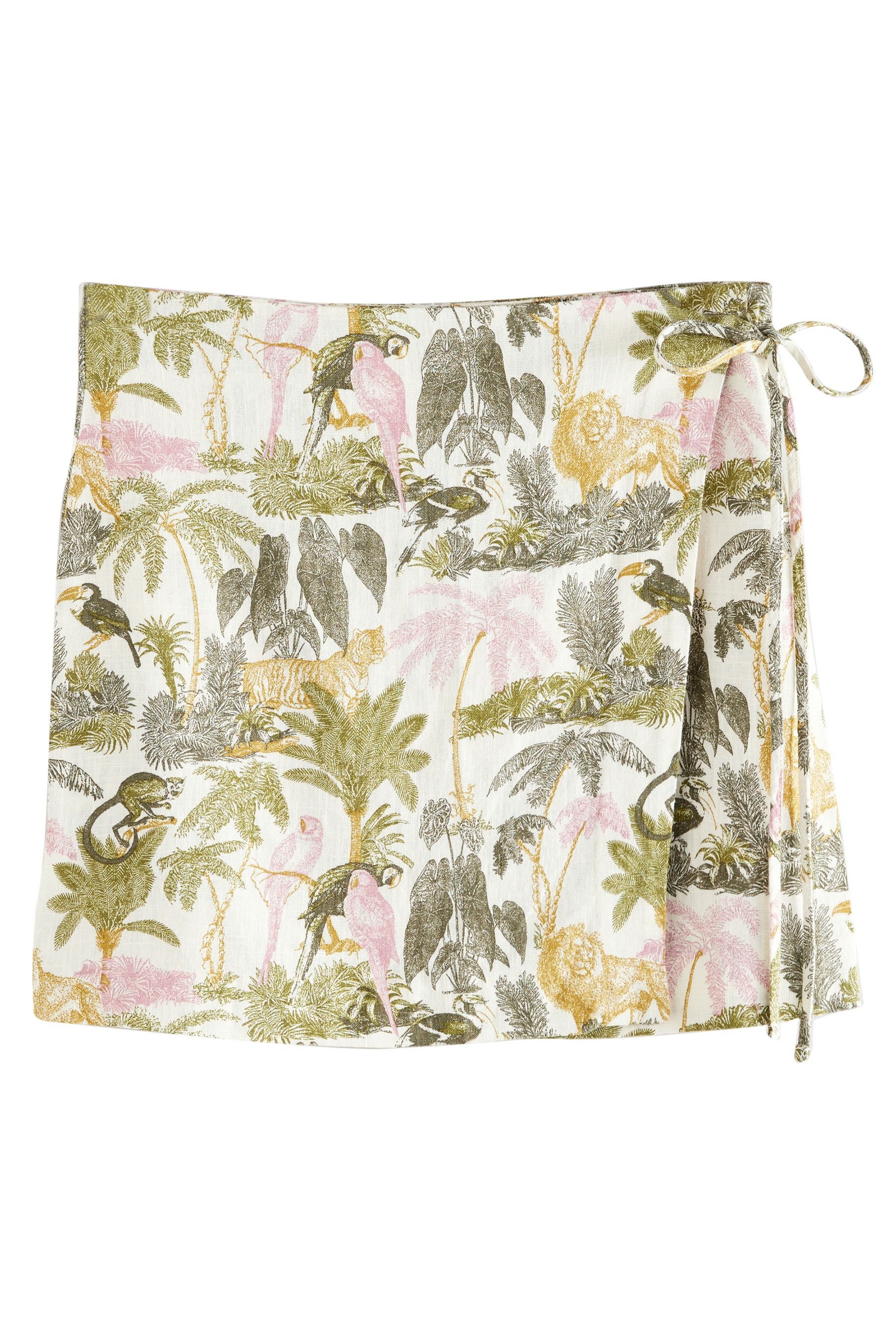 Next Minirock Wickel-Minirock mit hohem Leinenanteil (1-tlg) günstig online kaufen