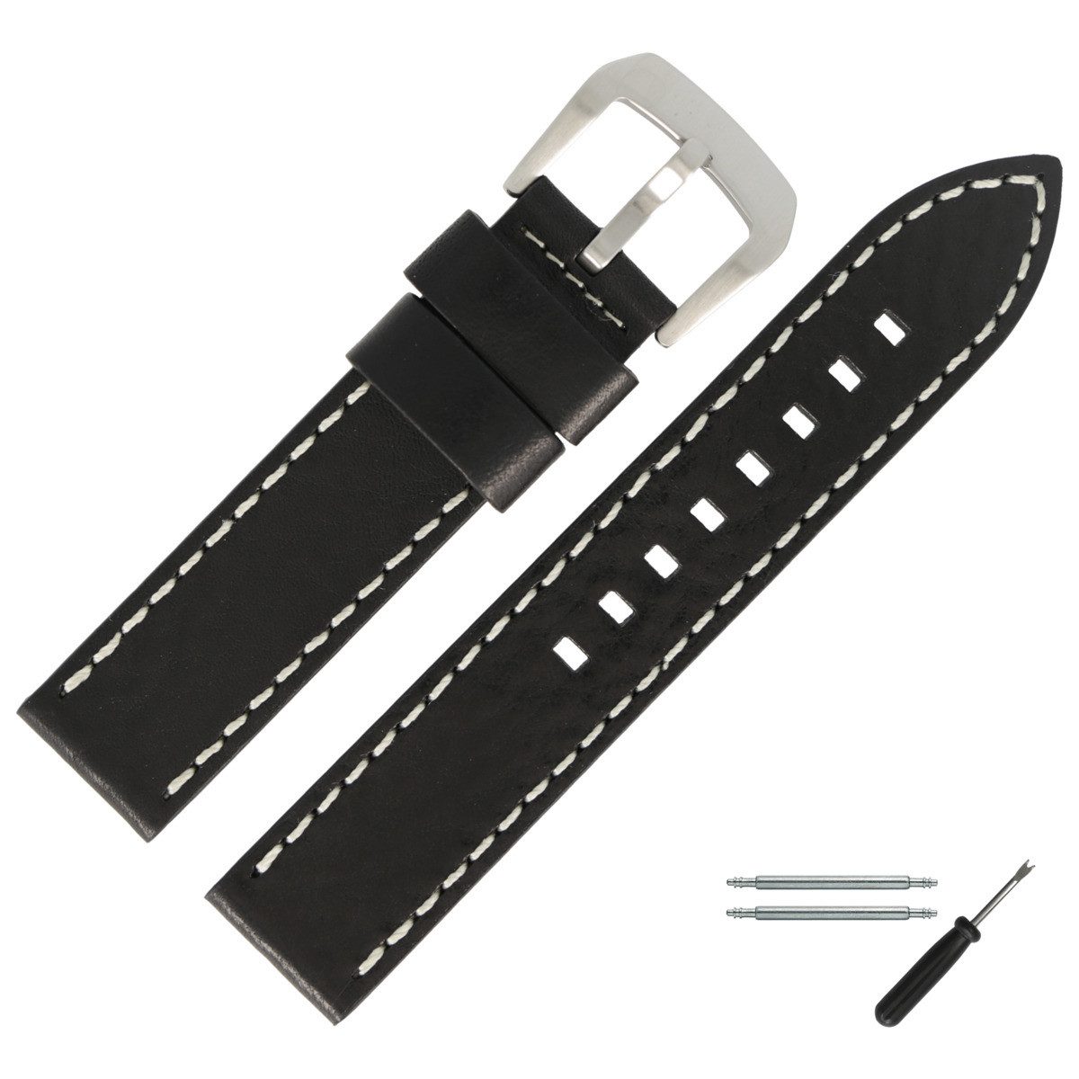 MARBURGER Uhrenarmband 22mm Leder günstig online kaufen
