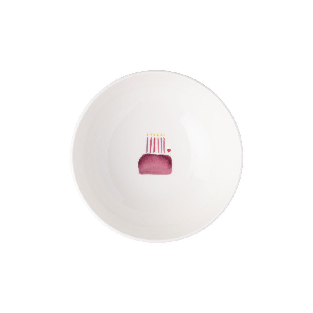 like. by Villeroy & Boch Müslischale With Love Müslischale Happy Birthday 17 cm ø, Porzellan, (1-tlg), Premium Porcelain, mikrow.- & spülm.sicher, Made in Germany