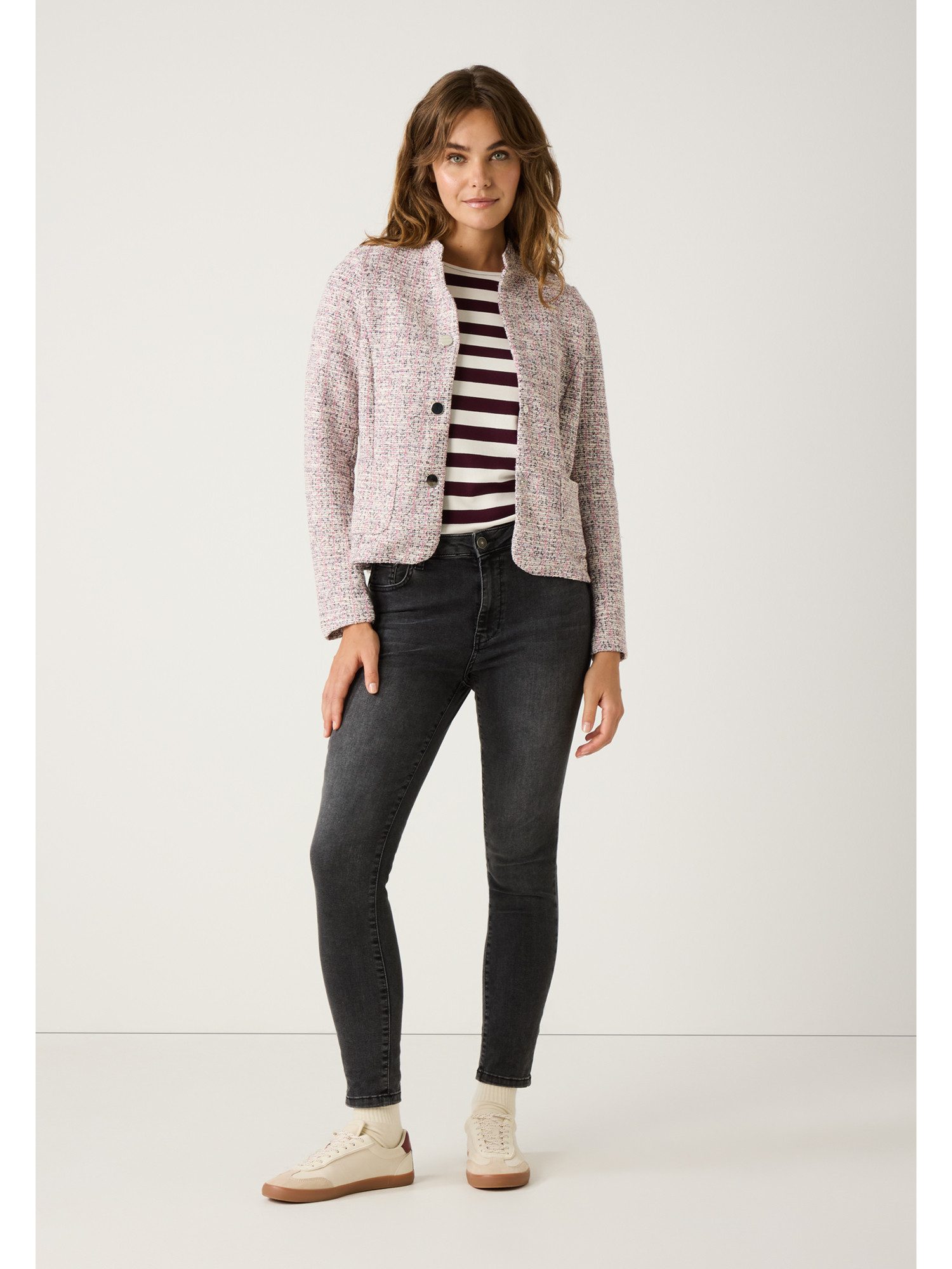 MORE&MORE Jerseyblazer Kurzblazer Stretch, schmale Form günstig online kaufen