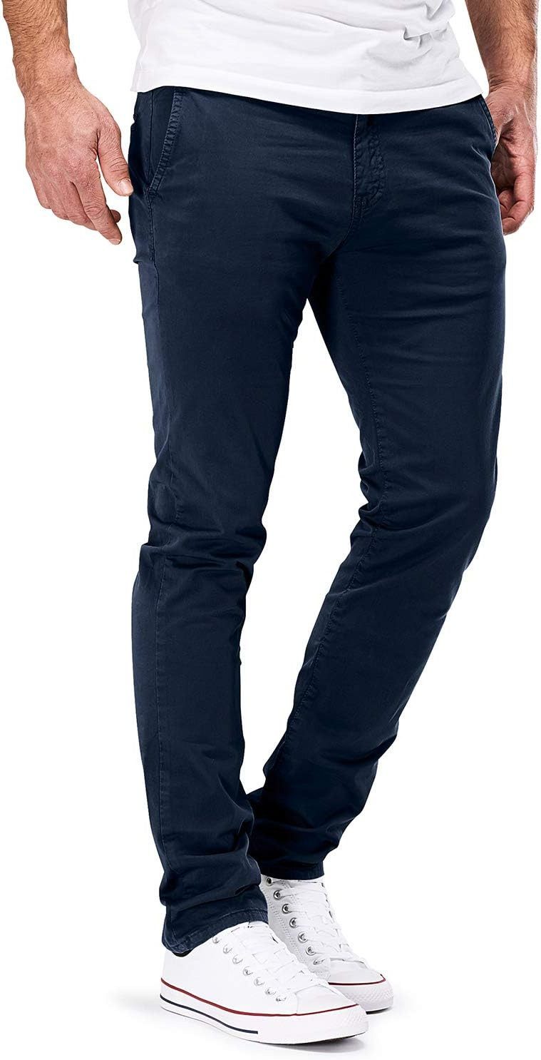 MERISH Chinos MERISH 401 Herren Chinohose Hose Slim fit Stretch 34-34 Dunkelgrau (1-tlg)