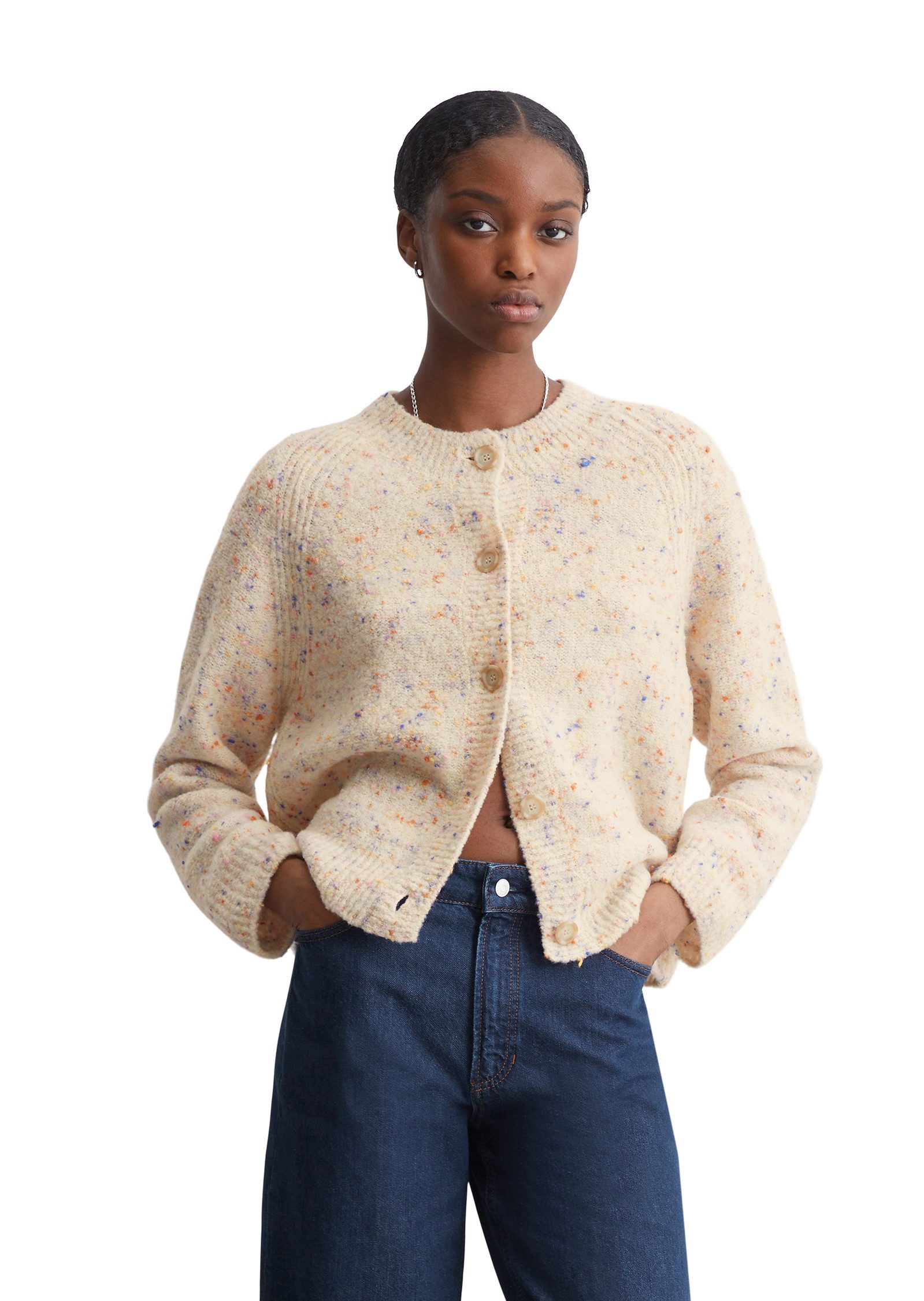 Cardigan aus Schurwolle-Mix