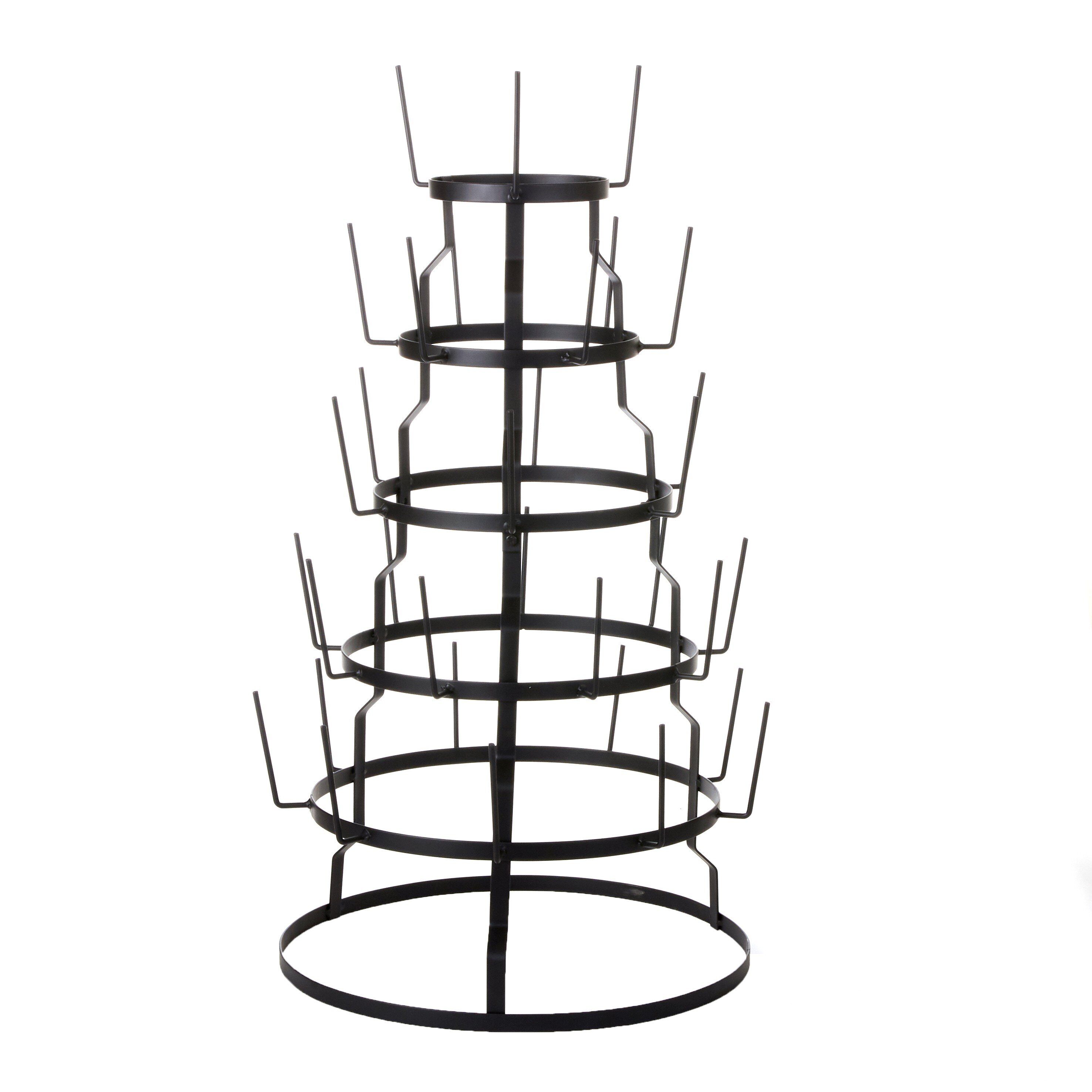 Wäscheständer Mica Decorations Becher Regal schwarz - h76xd44cm