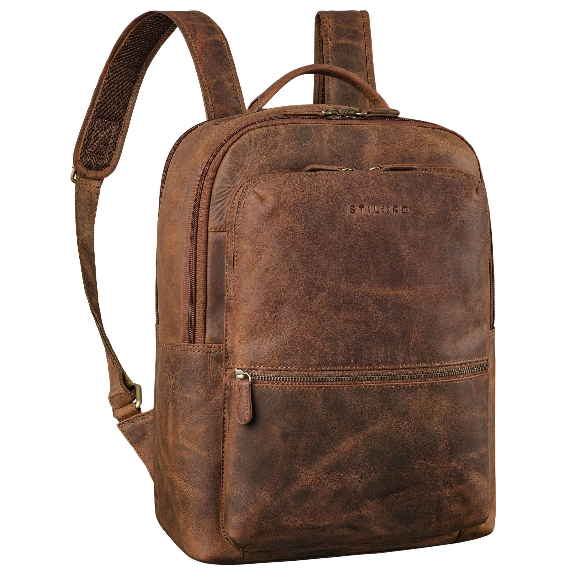 Notebookrucksack "Tomke" Leder Rucksack mit Laptopfach