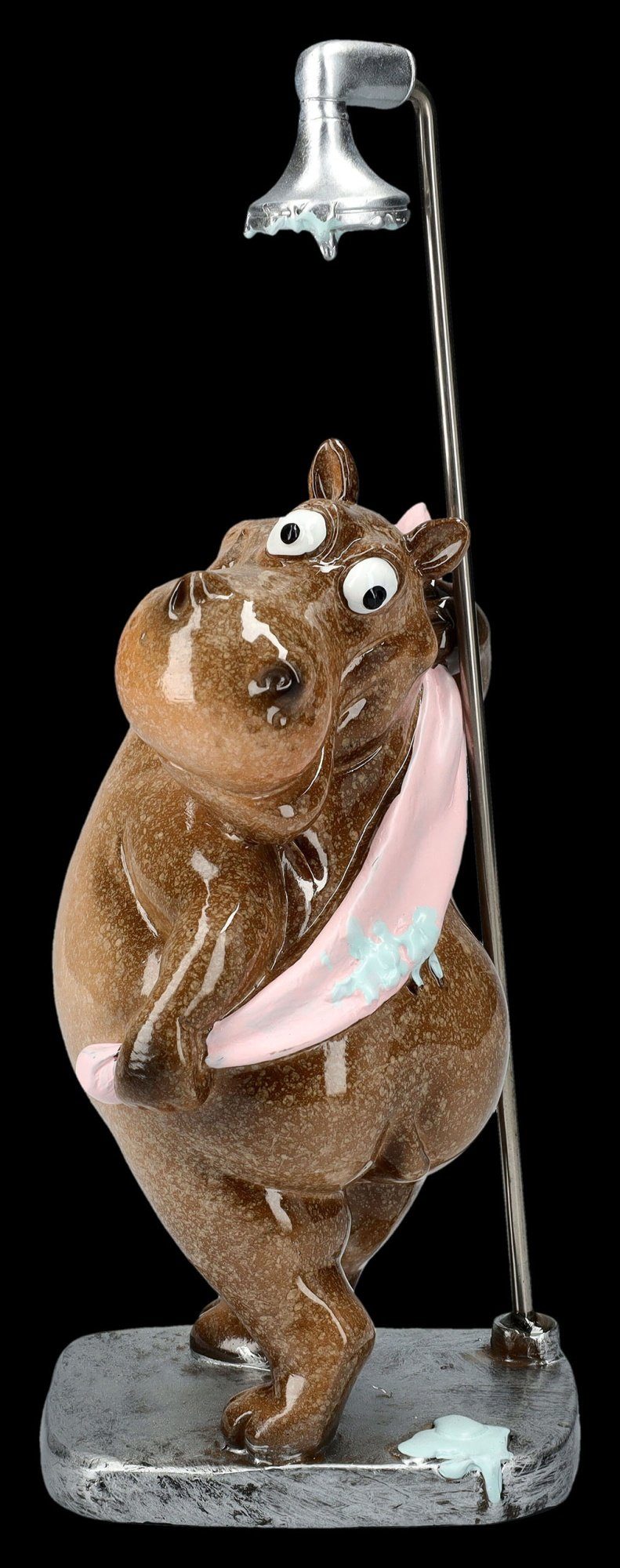 beim GmbH Tierdeko Figuren Lustige Duschen Figur - Dekofigur Shop Dekofigur Flusspferd Nilpferd