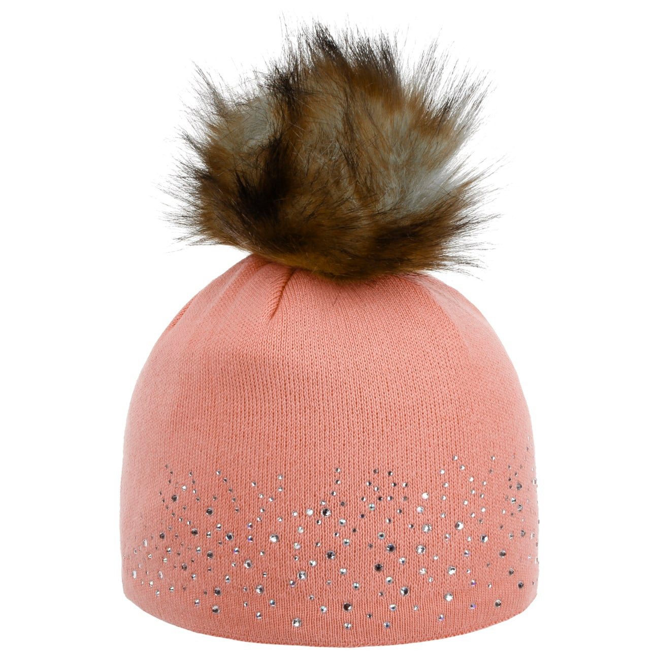 Eisbär Bommelmütze (1-St) Strickmütze mit Futter, Made in the EU