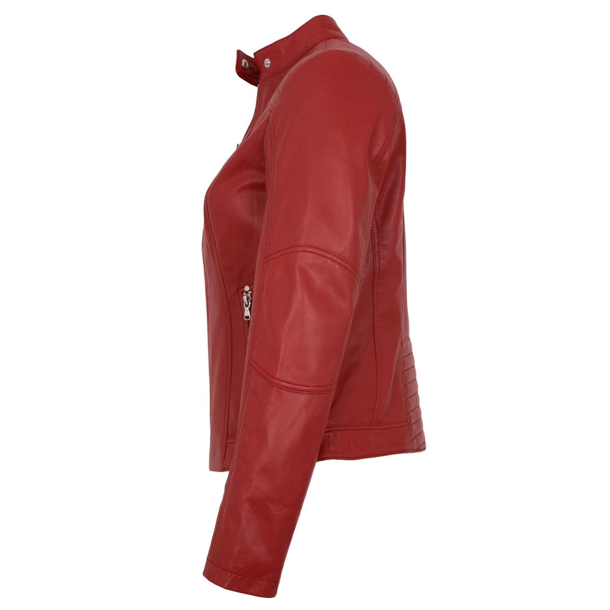Maddox Lederjacke Jecki MADDOX - Damen Lederjacke Lammnappa rot günstig online kaufen