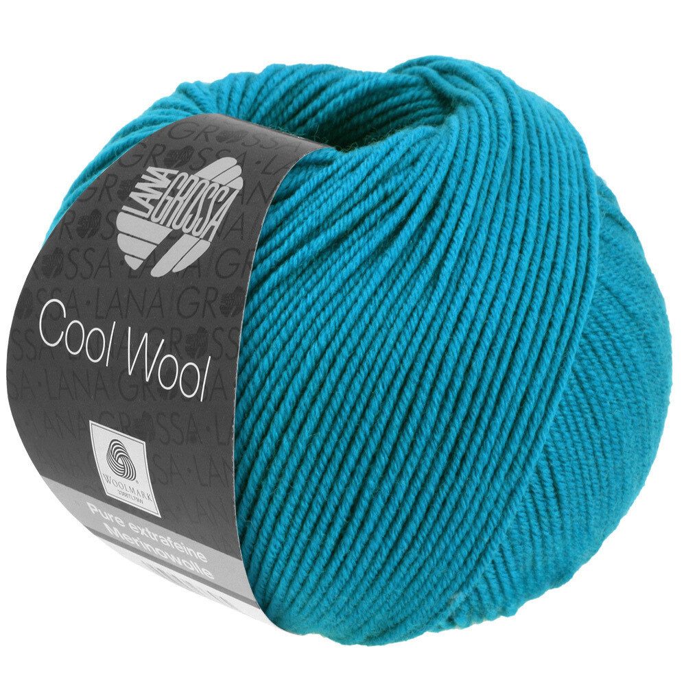 LANA GROSSA COOL WOOL pflegeleichtes Strickgarn extrafeine Merinowolle Häkelwolle, 160 m (Strickgarn aus extrafeiner Merinowolle, kuschelig weich und pflegeleicht), 50 g