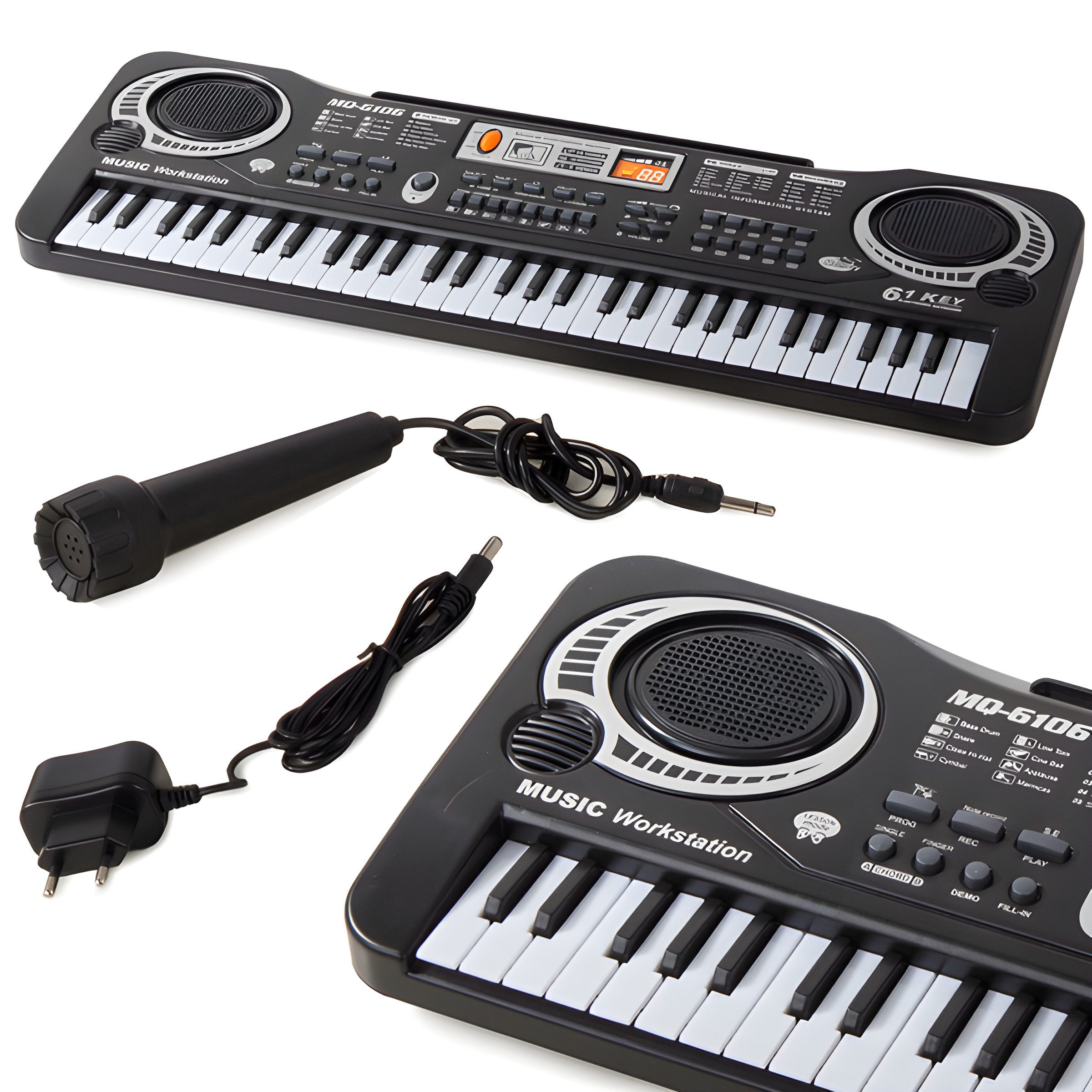 VERK GROUP Home-Keyboard Digital Klavier Piano (3-St), inkl. Demo-Songs und Lernfunktion