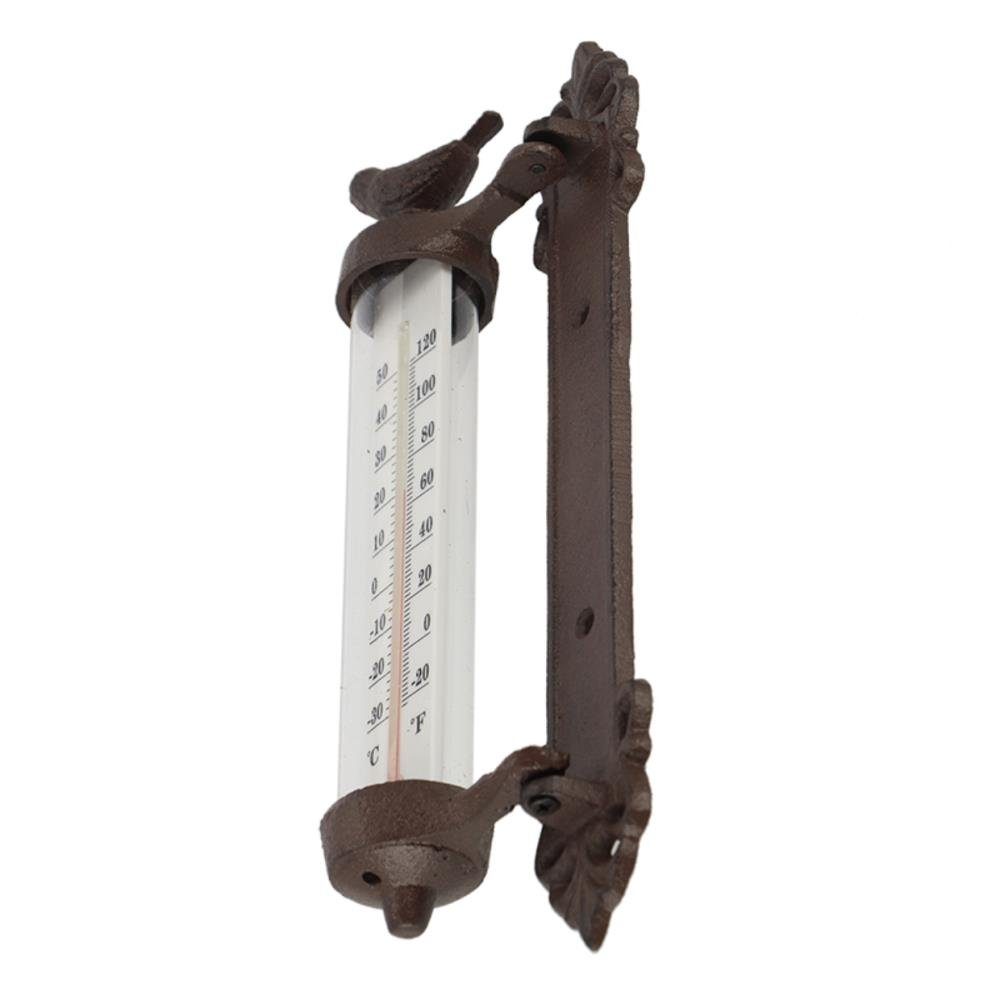 Wandthermometer Fahrenheit Dekoobjekt Außenthermometer, Fenster-Thermometer, Linoows und Celsius mit Thermometer,