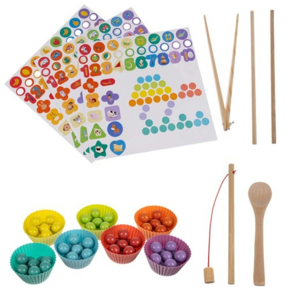 ISO TRADE Puzzle Angelspiel Kinder Holzpuzzle, 170 Puzzleteile, die Auge-Hand-Koordination zu entwickeln