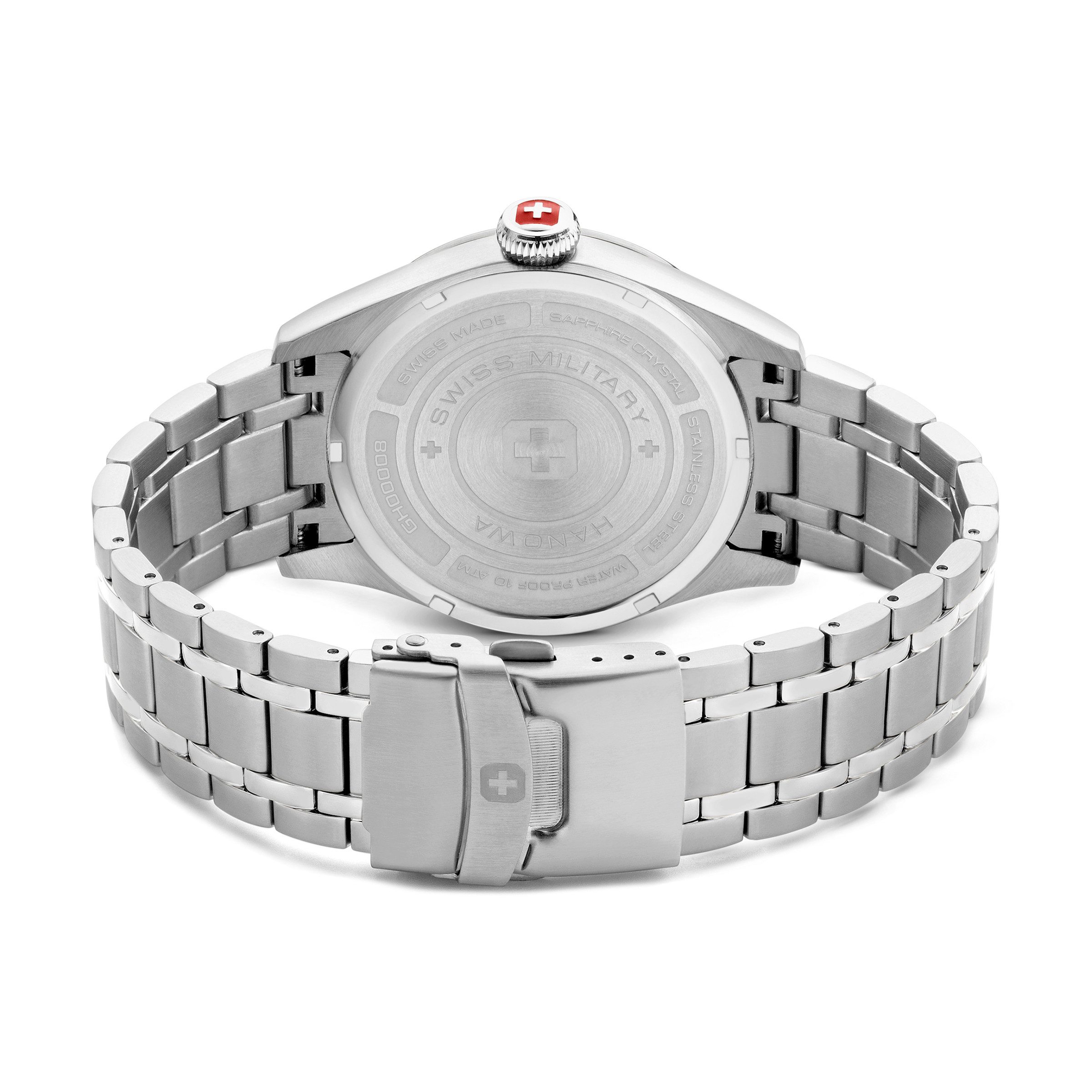 Swiss Military Hanowa Quarzuhr Quarzuhr Herrenuhr 43 Quarz Herren