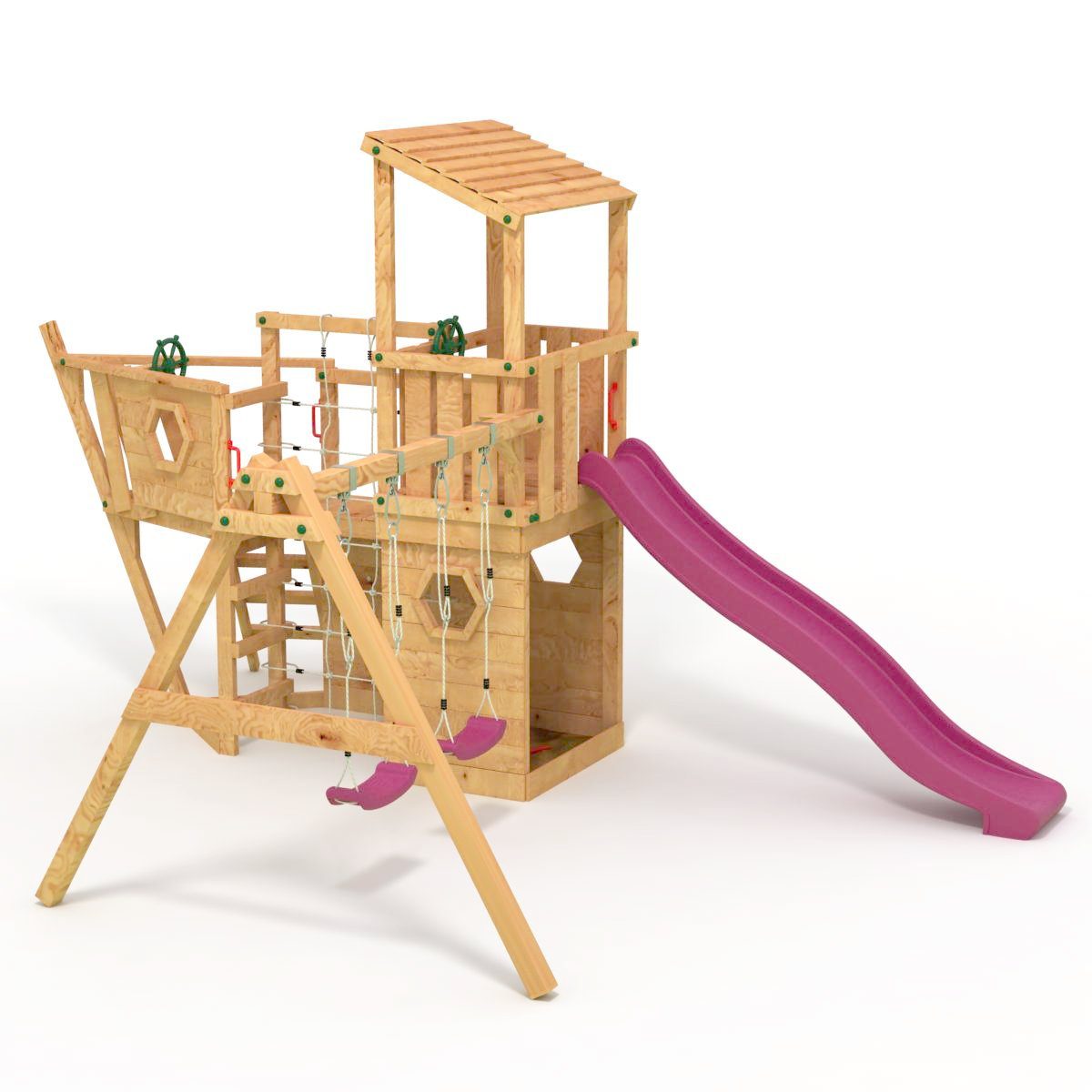 bibex Spielturm Das XL150-Piratenschiff - Spielturm - Klettergerüst
