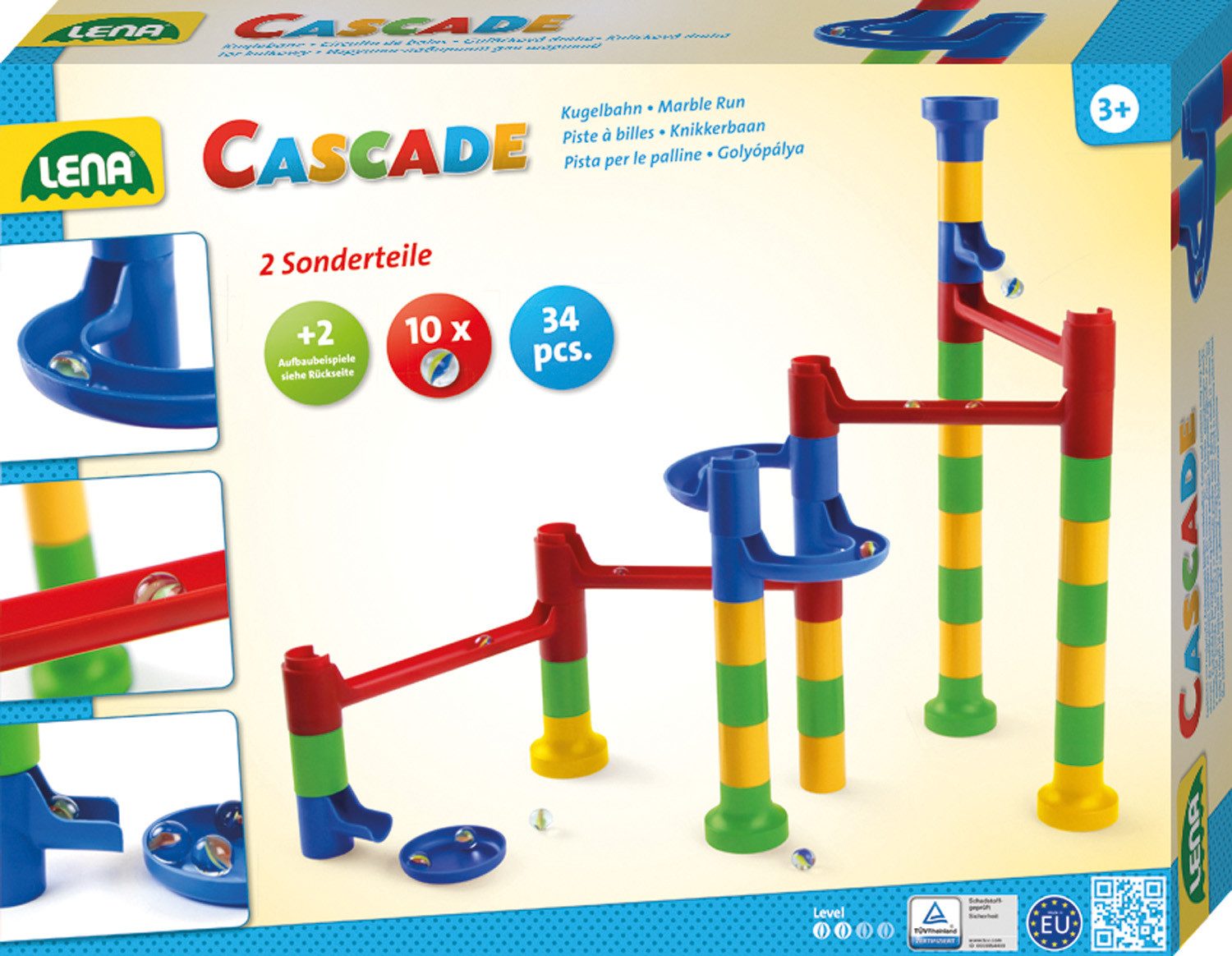 Lena® Kugelbahn Cascade Curve, Made in Europe