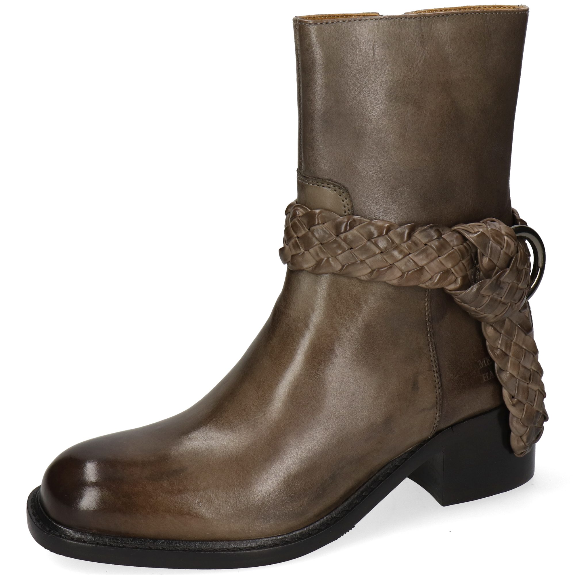 Melvin & Hamilton Shay 10 Leder-Stiefeletten für Damen Stiefelette Block-Absatz, Echtes Leder, Vegetabile Gerbung