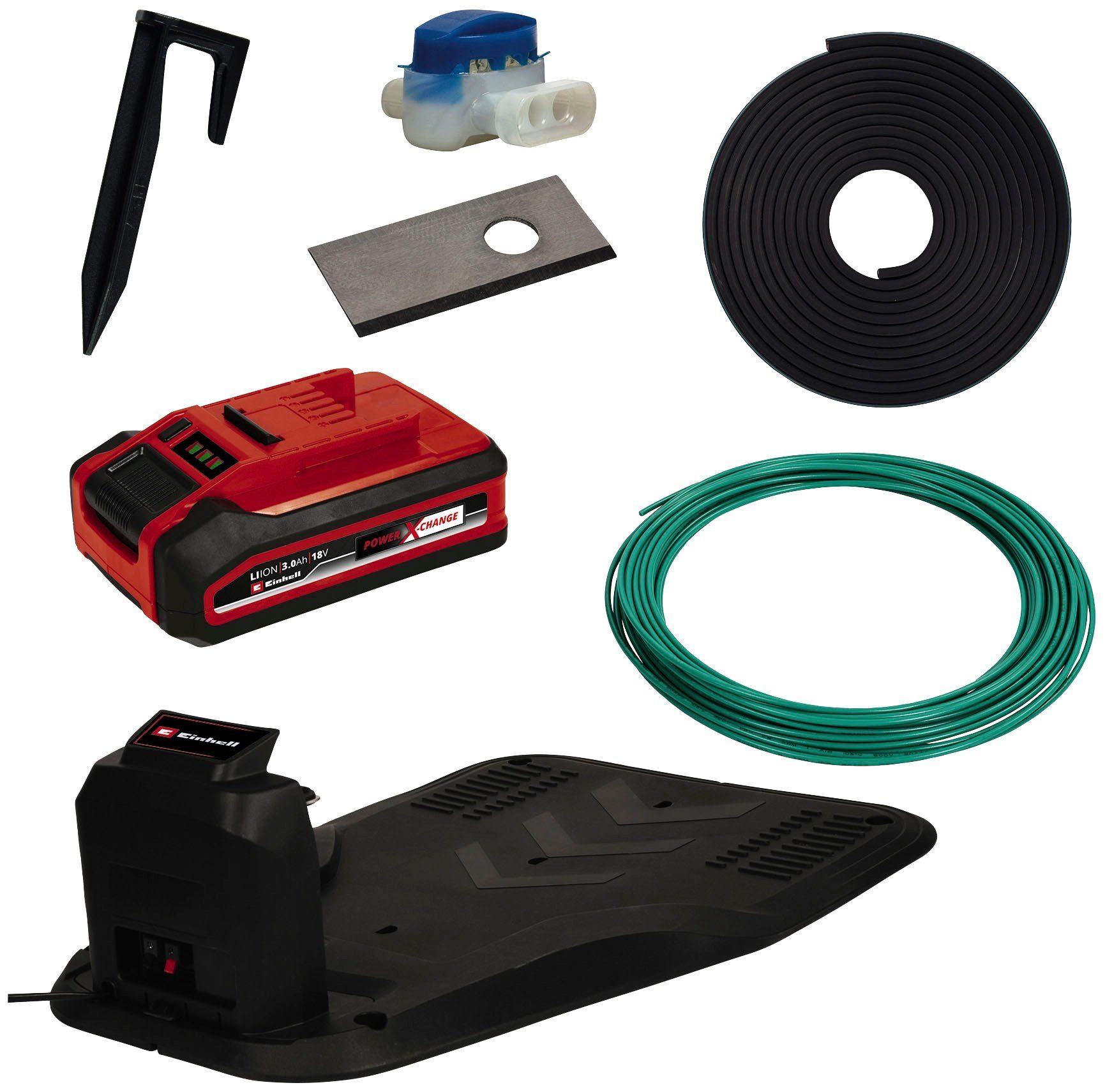 Einhell robotic lawnmower FREELEXO CAM 500, for lawns up to 500 m², including battery and charging station