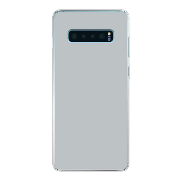 MuchoWow Handyhülle Interieur - Grau - Hell Phone Case Handyhülle Samsung Galaxy S10+ Silikon Schutzhülle