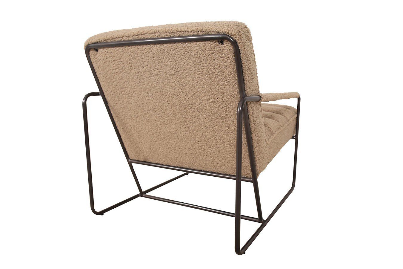 Lounge living Boucléstoff camel Ohrensessel Sessel daslagerhaus Century