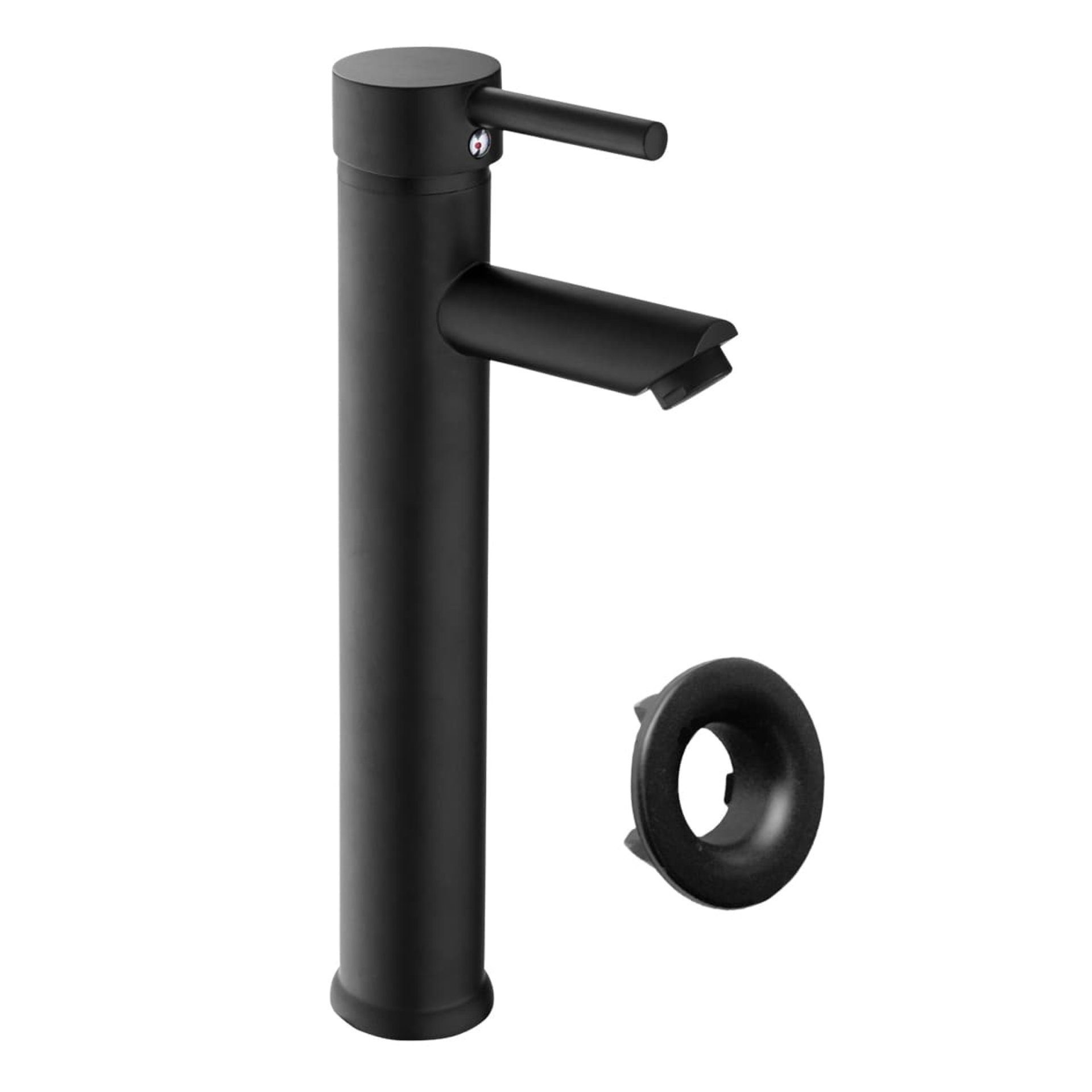 FACKELMANN Badaccessoire-Set NEW YORK Accessoire Set 2- teilig, inkl. Überlaufrosette, schwarz Matt