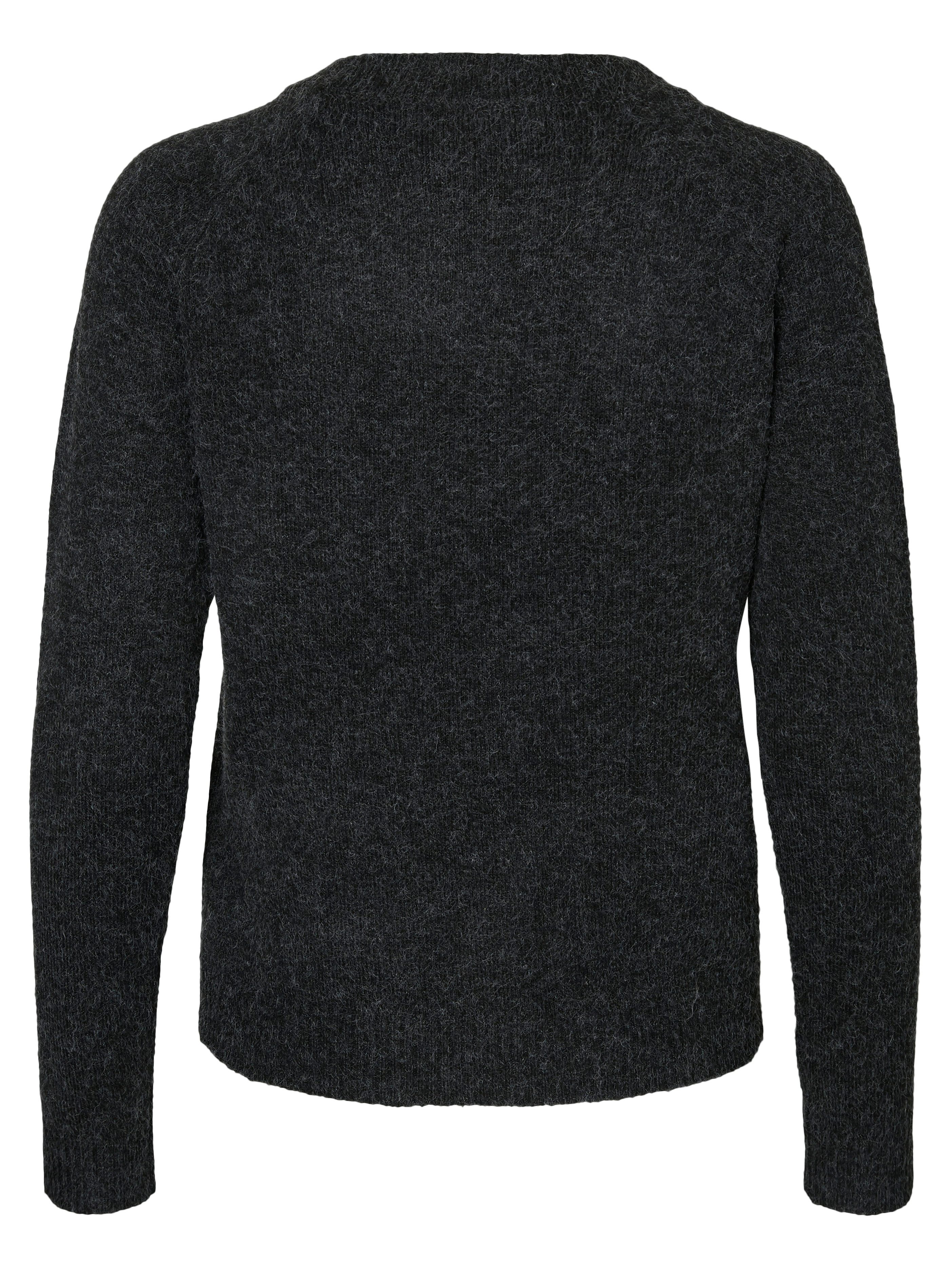 Vero Moda Rundhalspullover VMDOFFY in melierter Optik