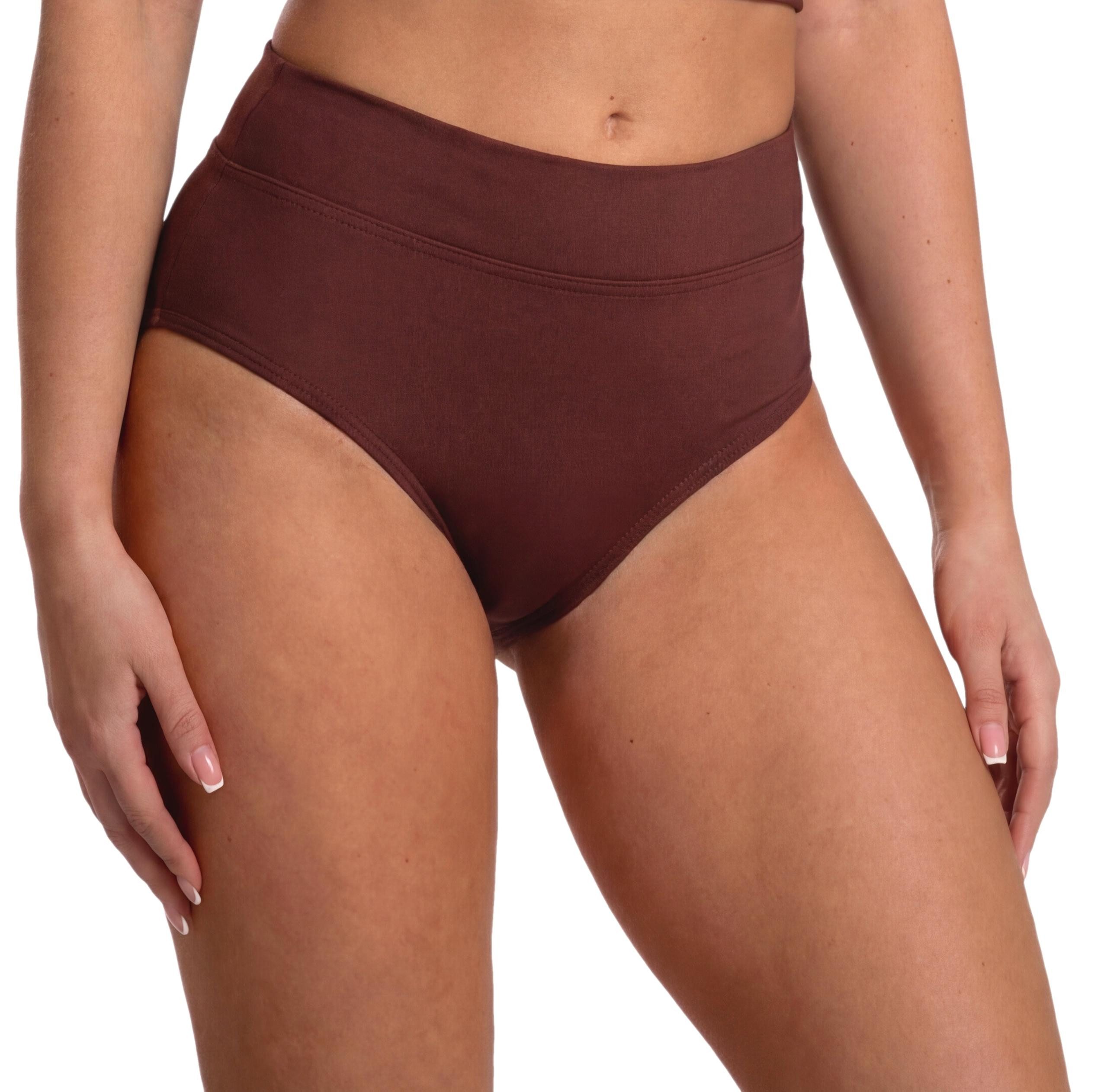 Aquarti Bikini-Hose Unterteil High Waist mit Umschlagbund