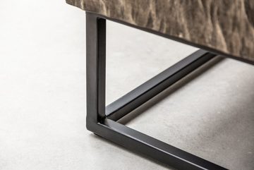 riess-ambiente Highboard SCORPION 120cm grau / schwarz, Massivholz · Metall · 3D Schnitzereien · Mangoholz · Wohnzimmer