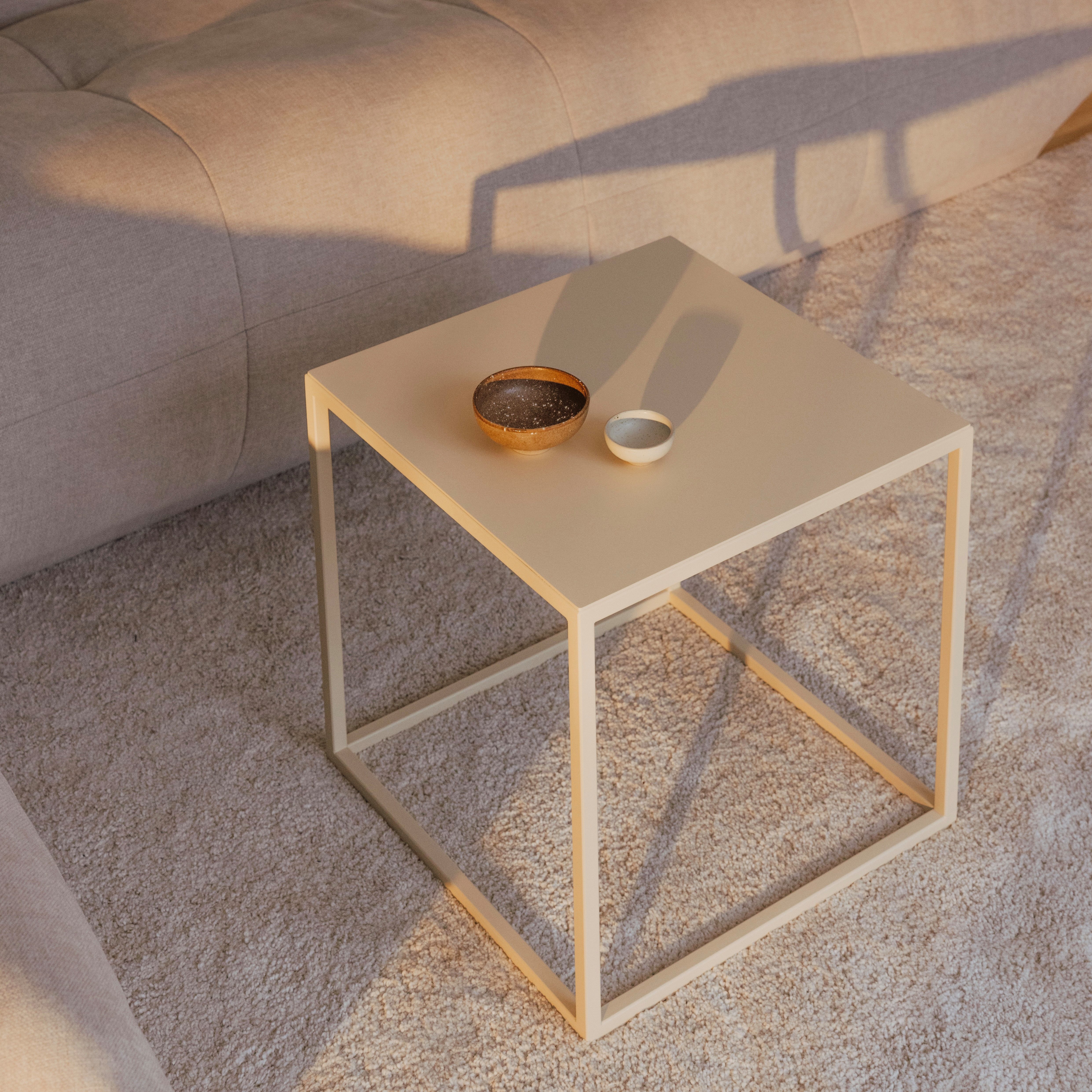 Metallbude Beistelltisch SOLI X, Maße: 40 x 40 cm, hochwertiger Couchtisch günstig online kaufen