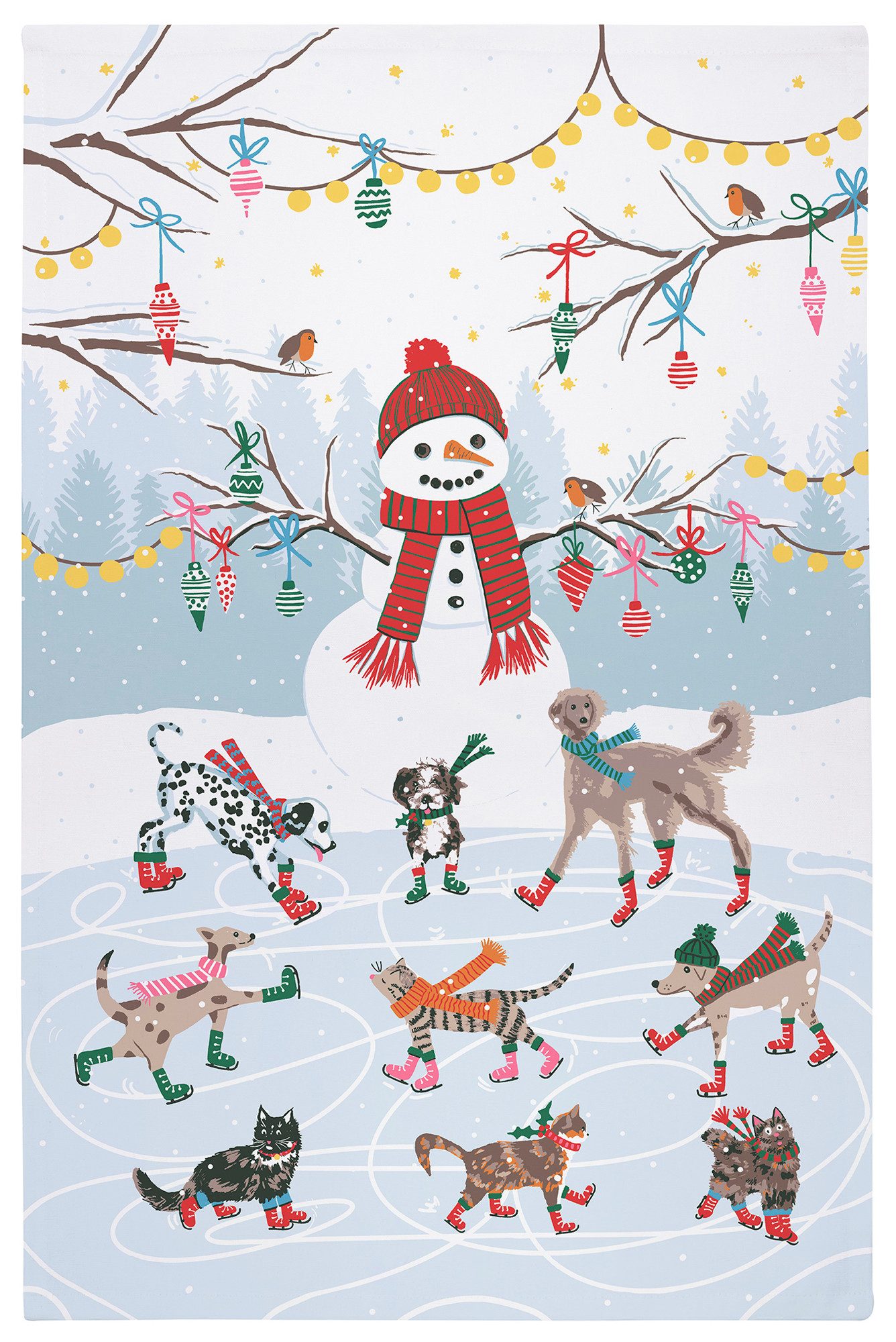 Ulster Weavers Geschirrtuch Ice Skating Animals, günstig online kaufen