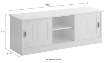 Home affaire Sitzbank Nekso, Breite 122 cm, mit Schiebetüren, aus MDF, FSC®-zertifiziert