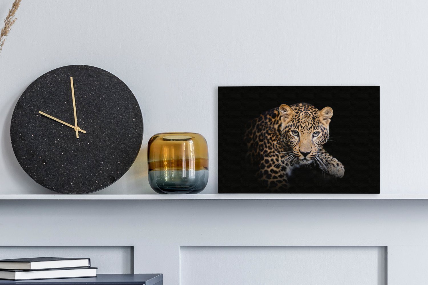 OneMillionCanvasses® Leinwandbild Panther - Schwarz - günstig online kaufen