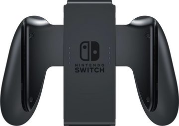 Nintendo Switch OLED Konsole Schwarz Blau Rot (Bundle, inkl. Animal Crossing: New Horizons Spiel), Handheld Spielekonsole Neonrot/Neonblau Set