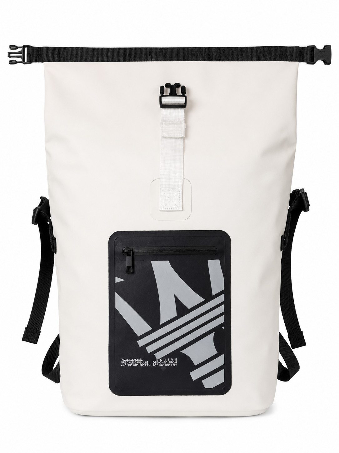 MASERATI Sportrucksack Grecale Active Capsule Rolltop-Rucksack TPU wasserdicht 25–30 L, UV-Schutz, Wassersport