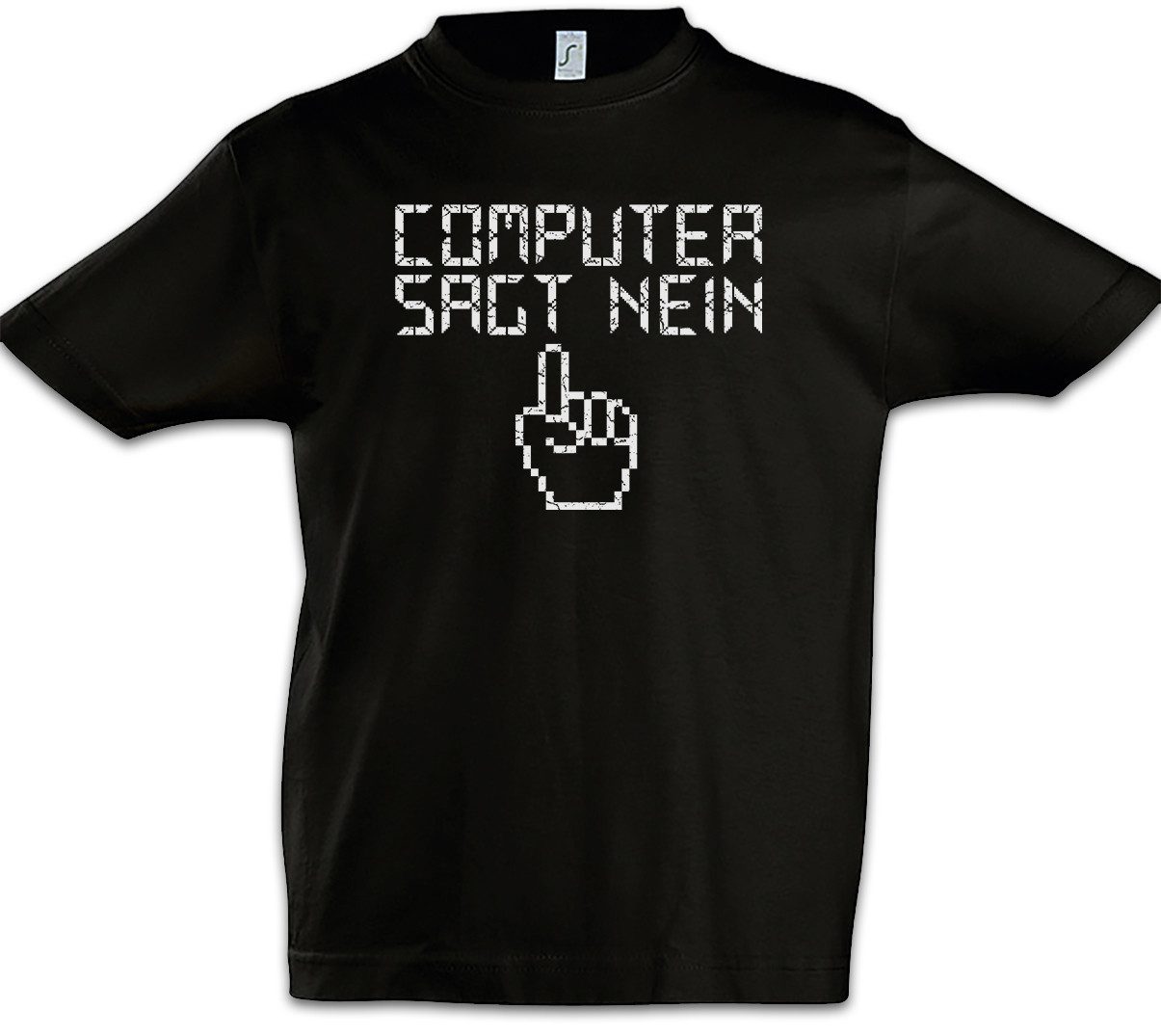 Print-Shirt Computer Sagt Nein Kinder T-Shirt Programmierer Informatiker Nerd