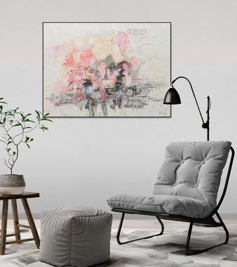 KUNSTLOFT Gemälde New Cognition 104x78 cm, Leinwandbild 100% HANDGEMALT Wandbild Wohnzimmer