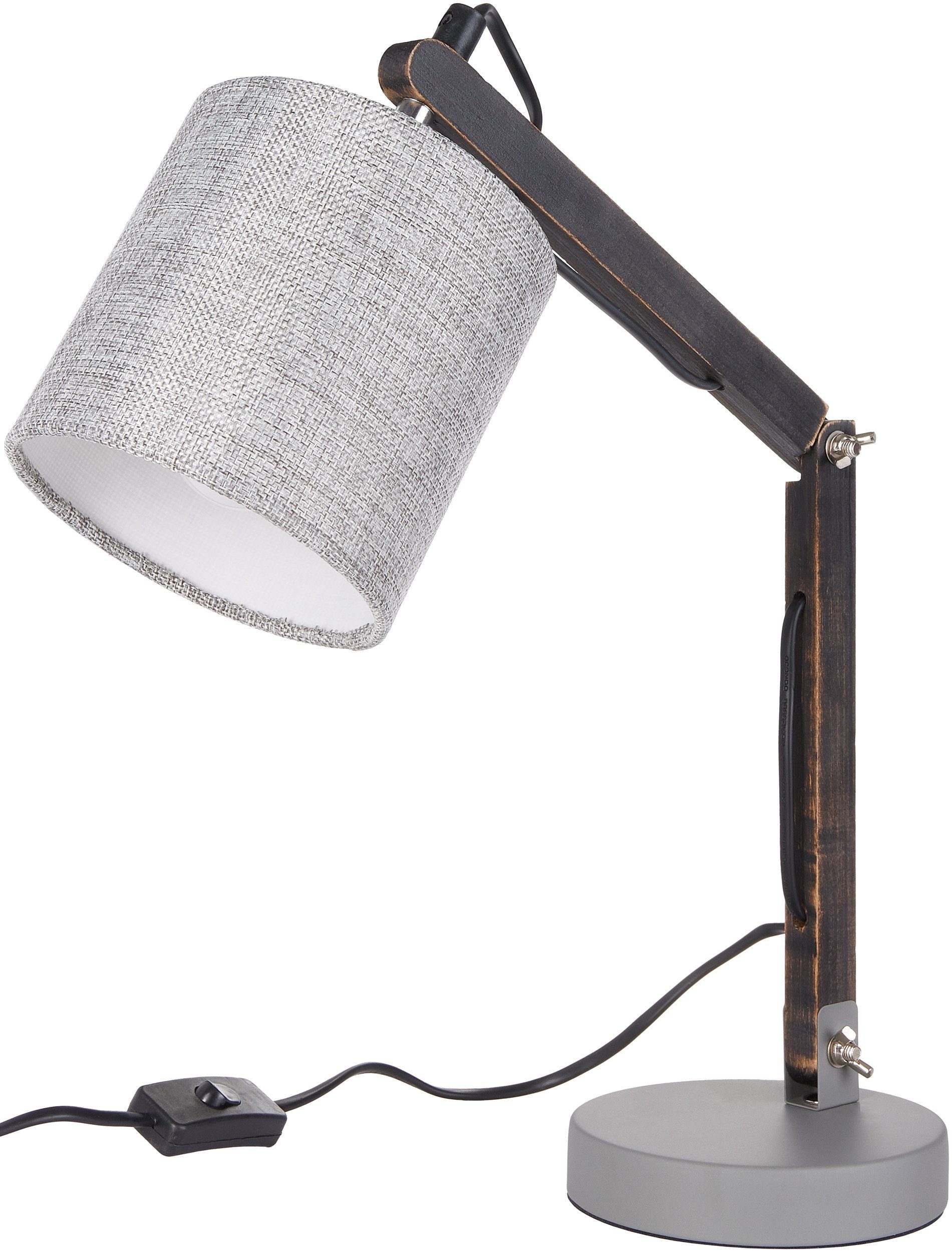 BRUBAKER Schreibtischlampe 2er Set verstellbare Leselampen, ohne Leuchtmittel, Tischleuchte bis 52 cm Höhe, Tischlampe Nachttischlampe